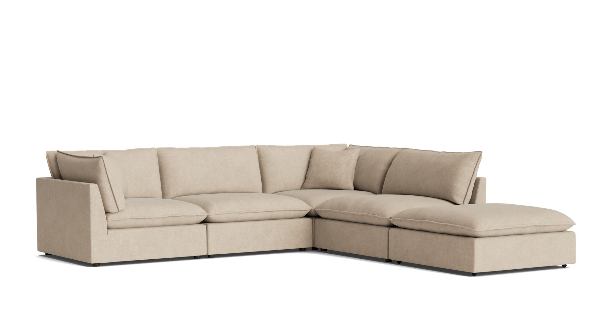 Chill Time 5-Piece Modular Sectional, Biscuit_image