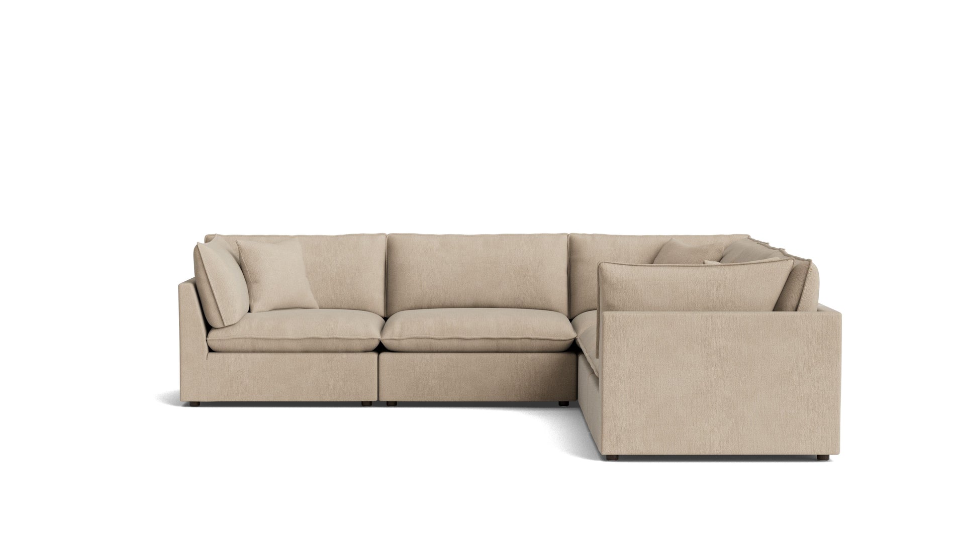Chill Time 5-Piece Modular Sectional Closed, Biscuit_image