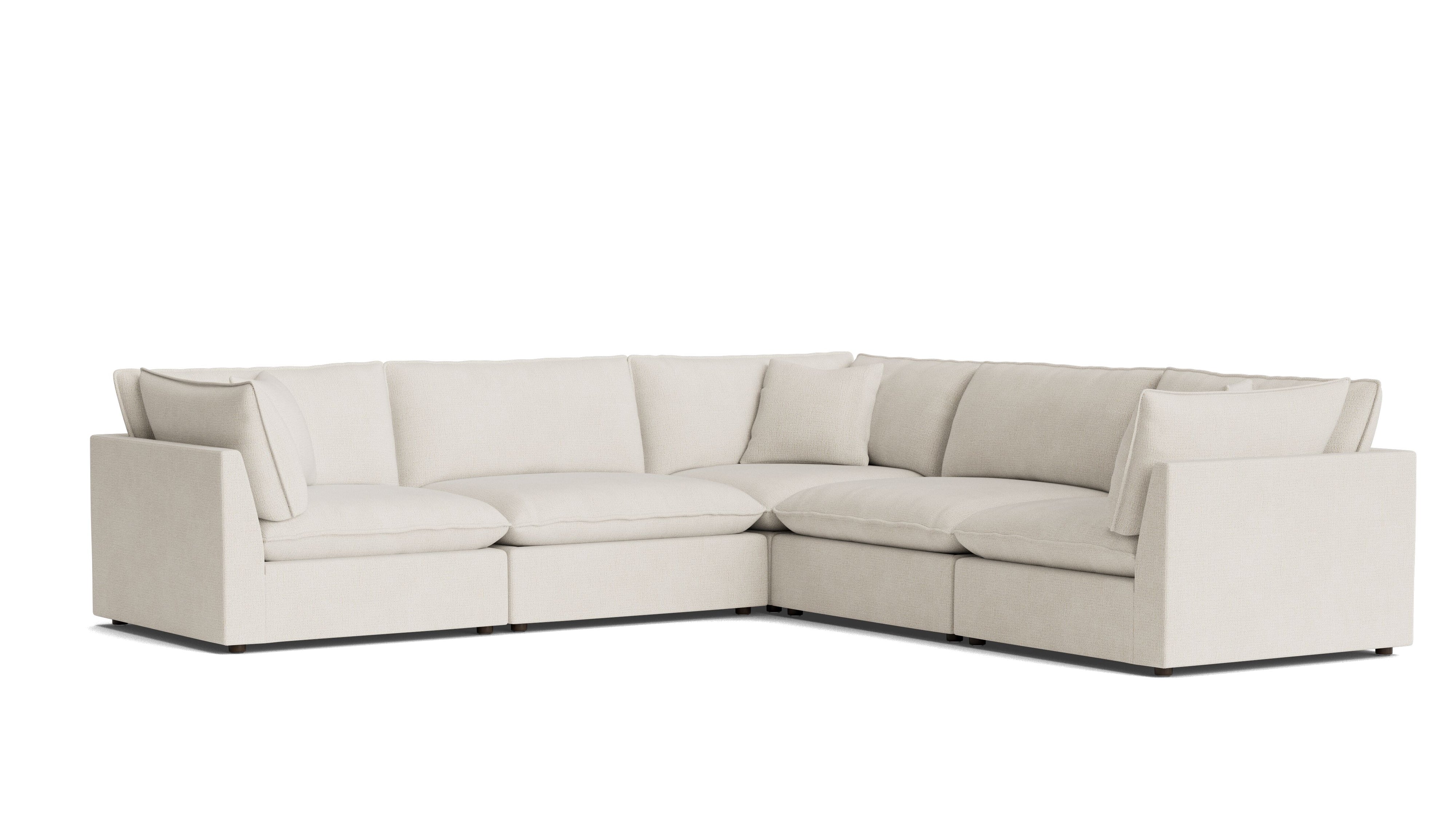 Chill Time 5-Piece Modular Sectional Closed, Birch