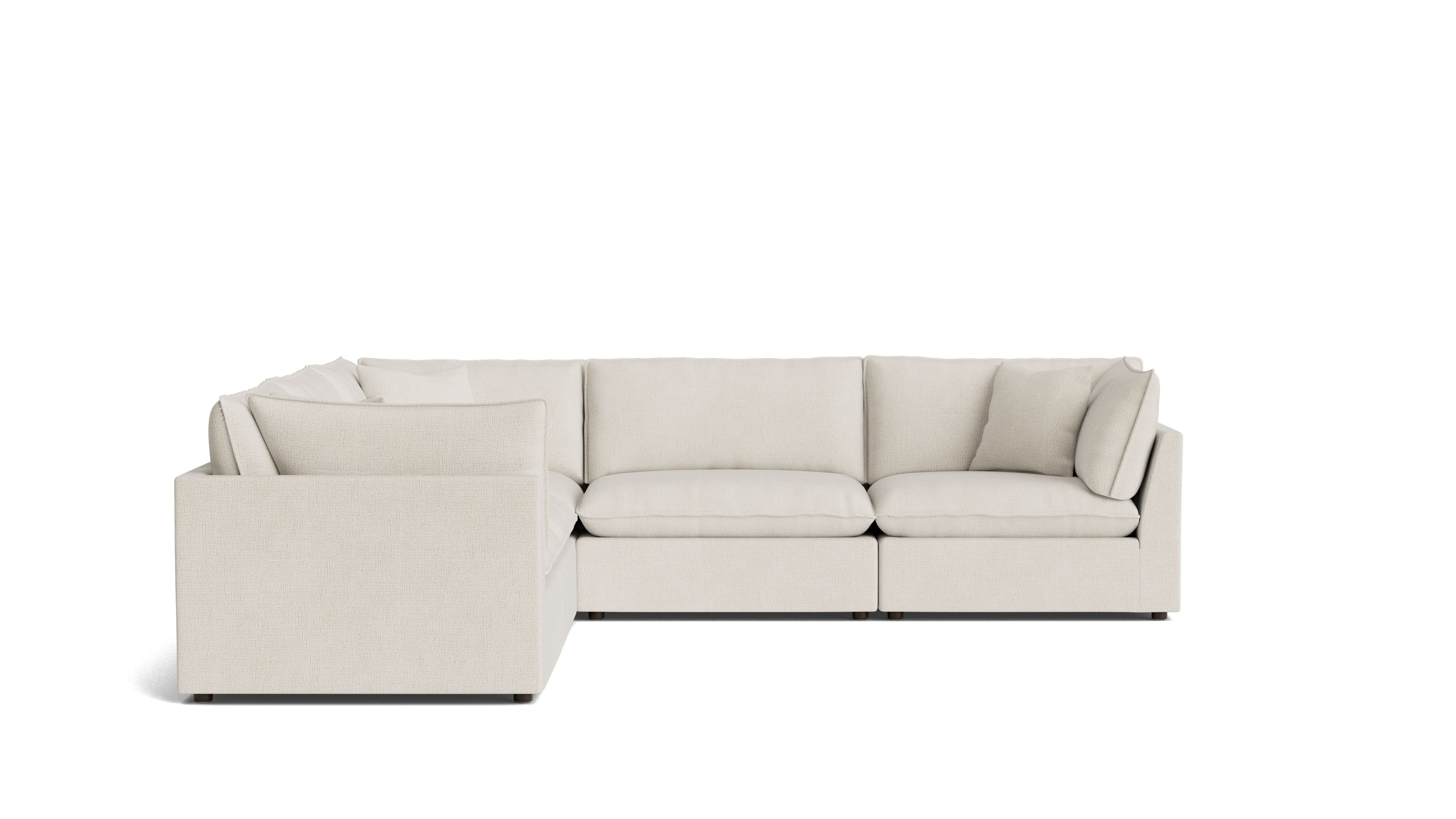Chill Time 5-Piece Modular Sectional Closed, Birch
