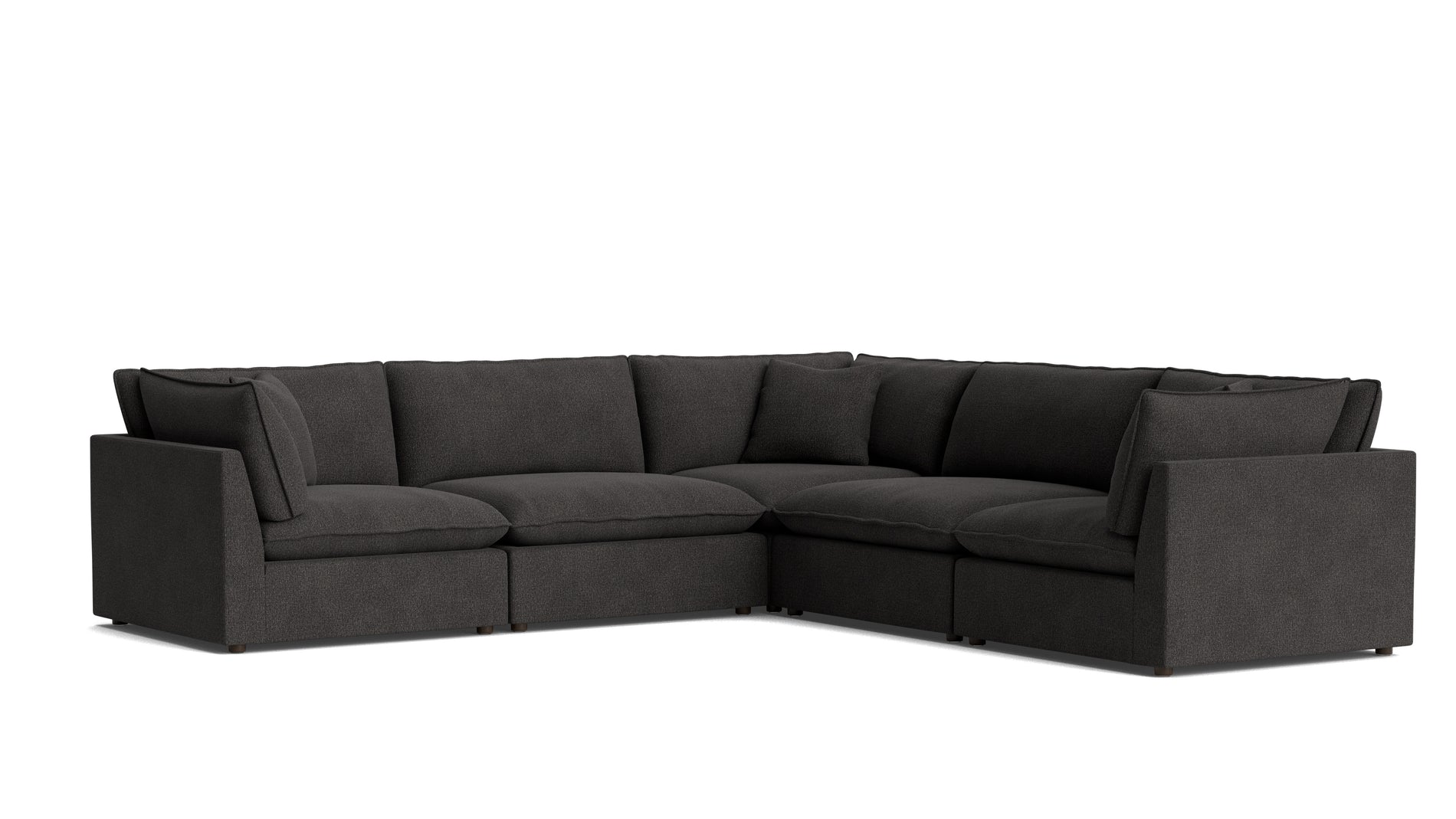 Chill Time 5-Piece Modular Sectional Closed, Dark Shadow_image