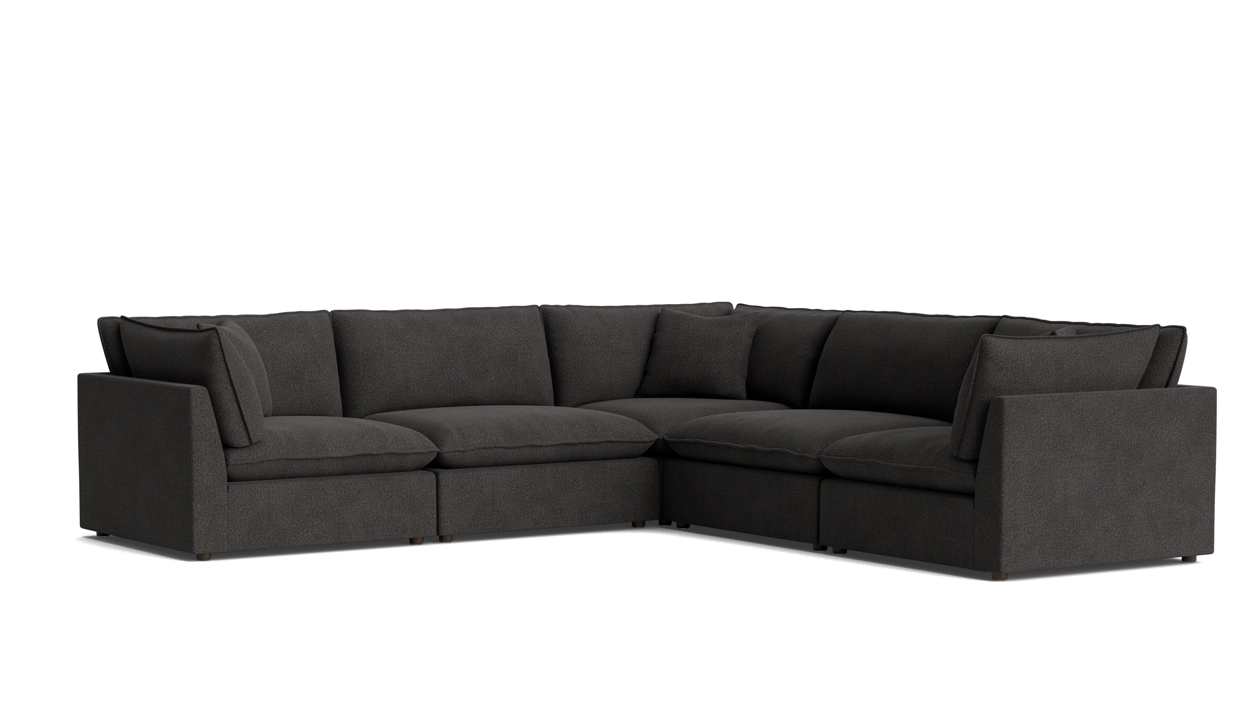 Chill Time 5 - Piece Modular Sectional Closed, Dark Shadow - Sundays Company CanadaSEC-YJ-052-025