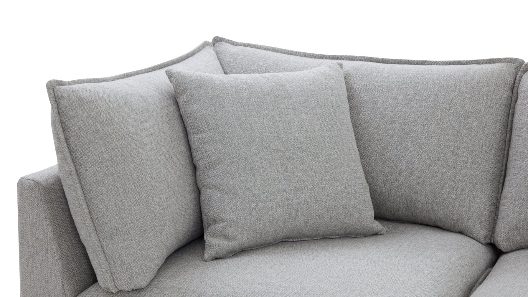 Chill Time 5-Piece Modular Sectional Closed, Heather - Image 7