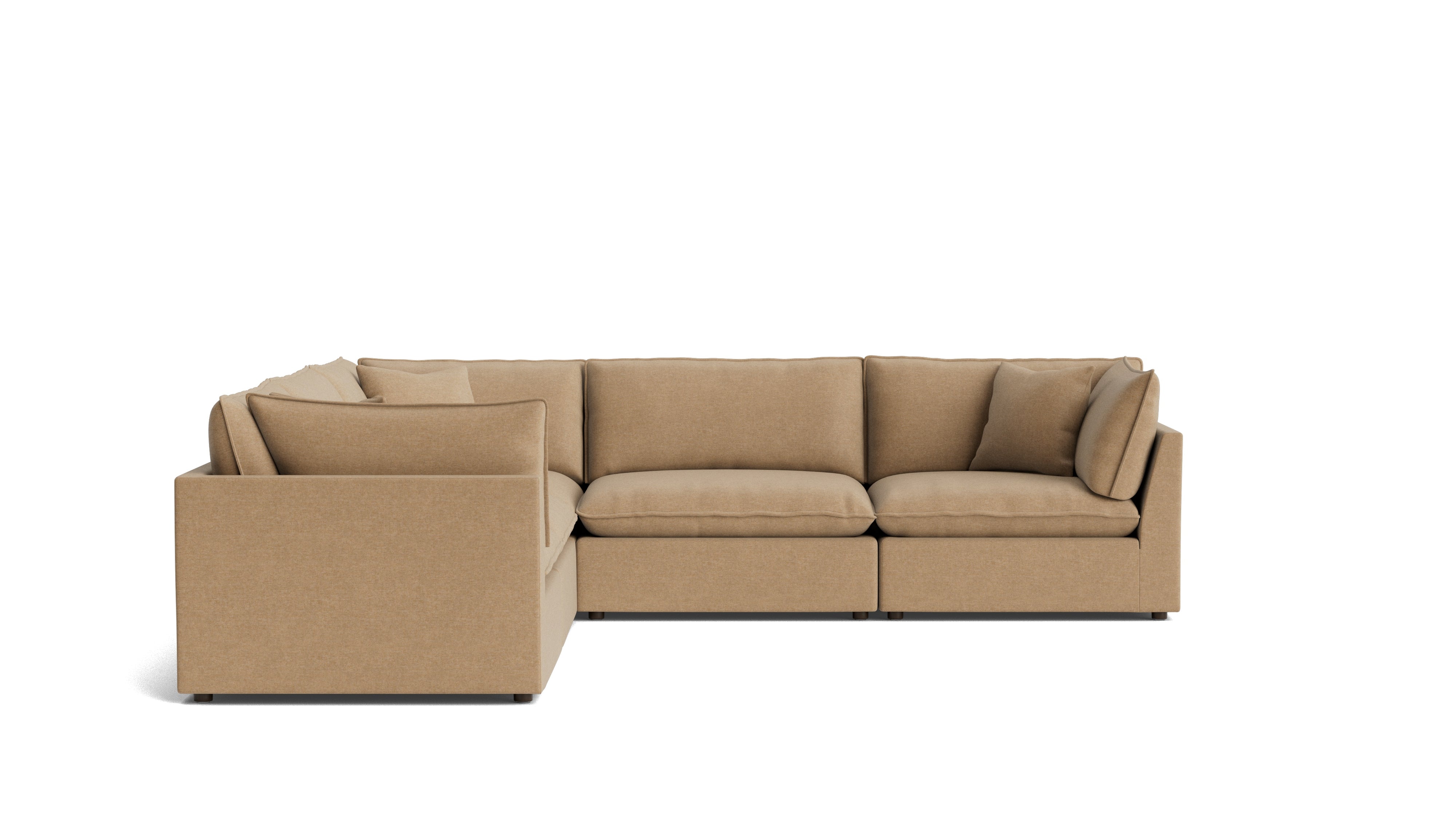 Chill Time 5 - Piece Modular Sectional Closed, Hazelnut - Sundays Company CanadaSEC-YJ-052-145