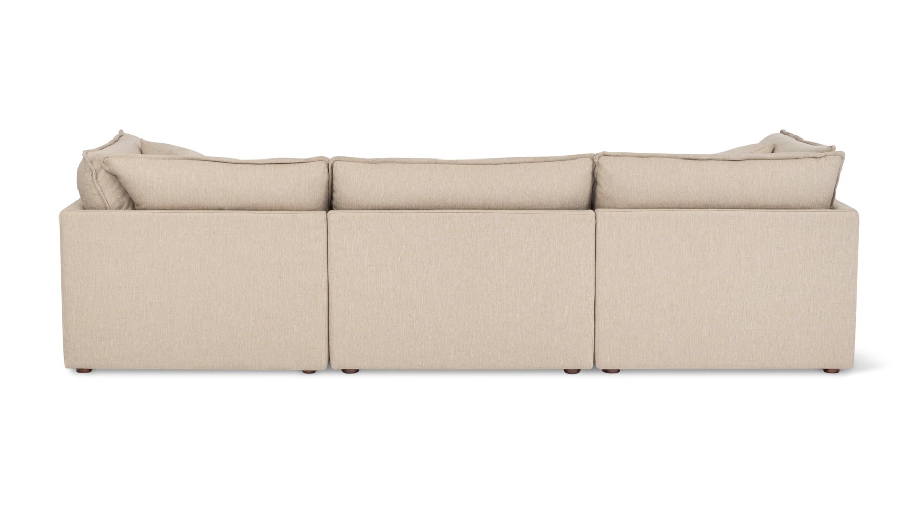 Chill Time 5-Piece Modular U-Shaped Sectional, Biscuit - Image 8