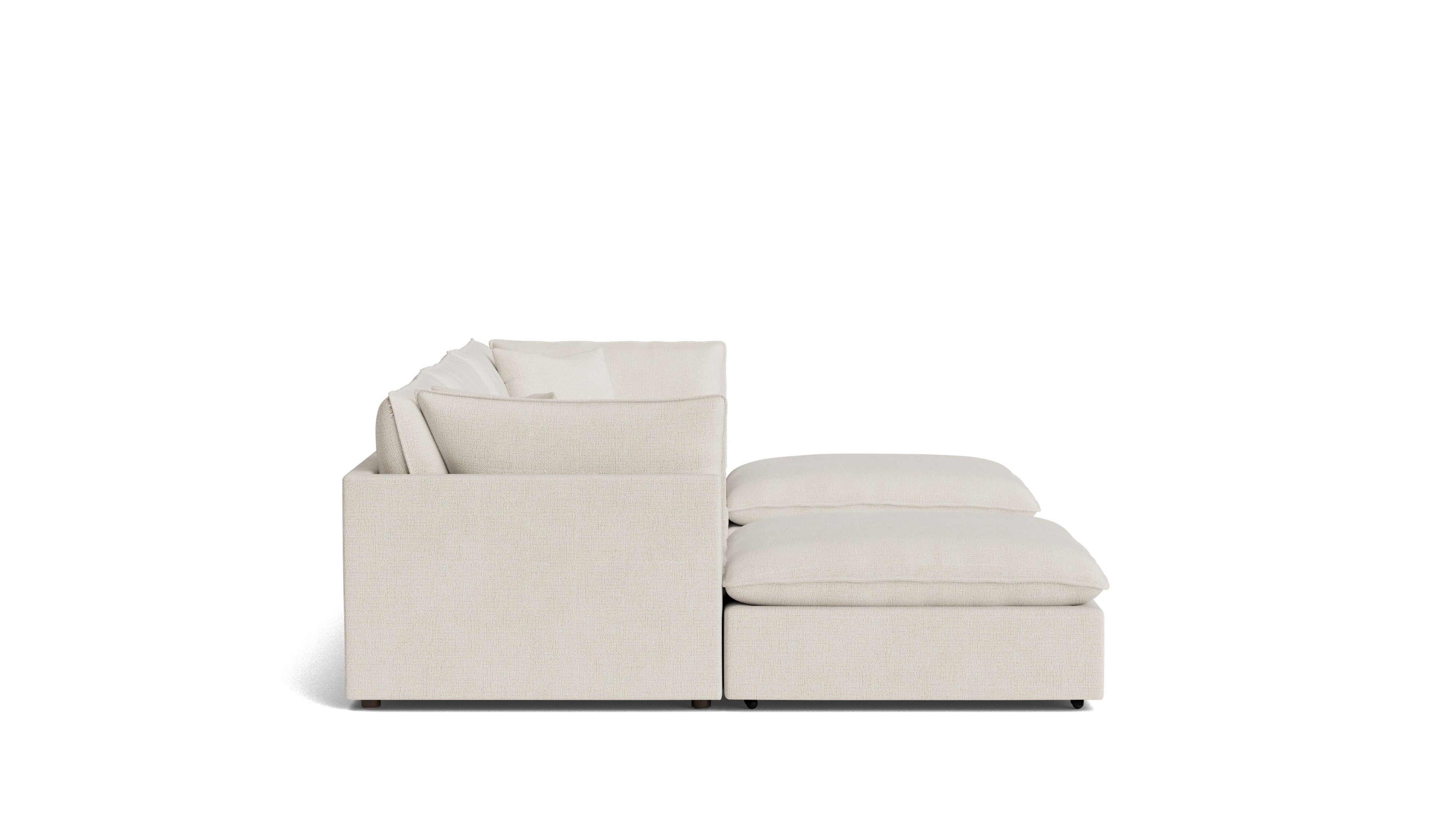 Chill Time 5-Piece Modular U-Shaped Sectional, Birch