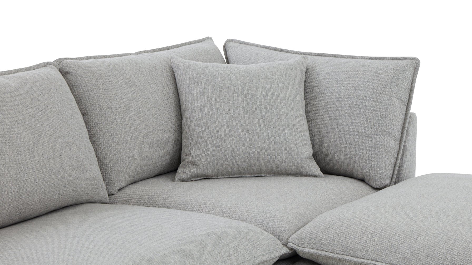 Chill Time 5-Piece Modular U-Shaped Sectional, Heather - Image 8