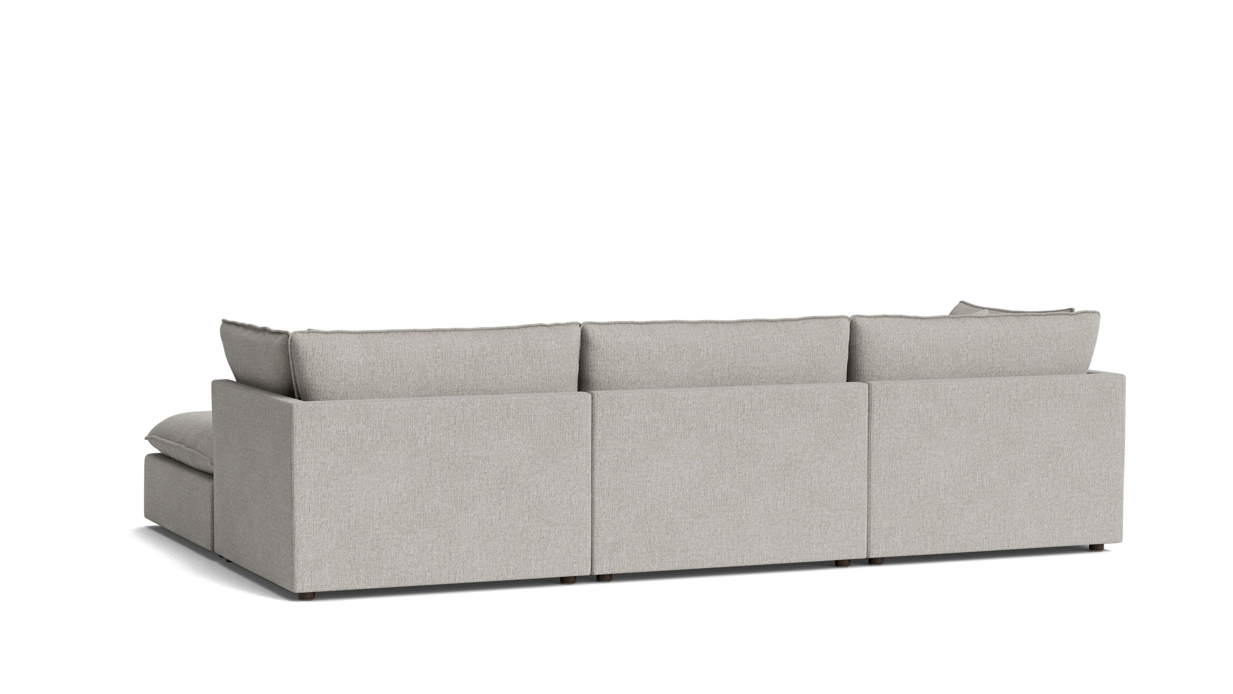 Chill Time 5-Piece Modular U-Shaped Sectional, Heather