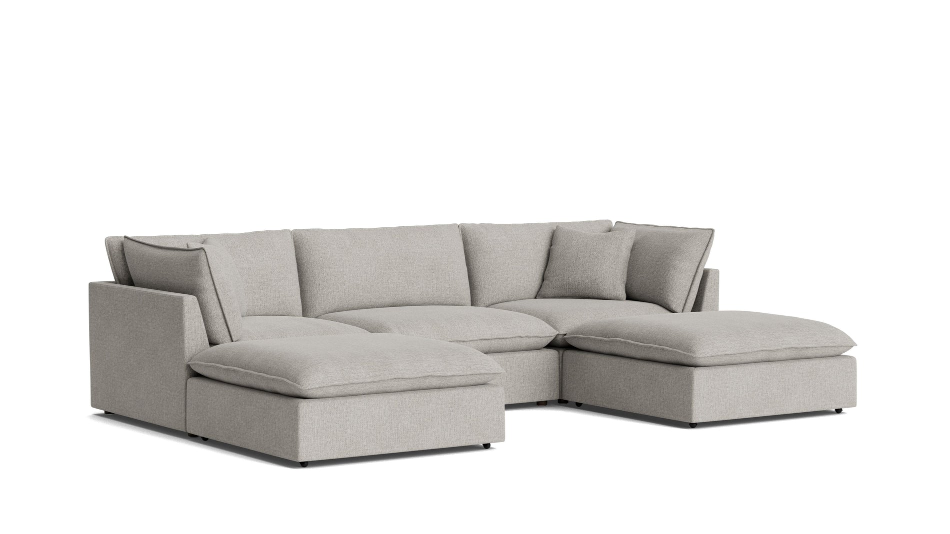 Chill Time 5-Piece Modular U-Shaped Sectional, Heather_image