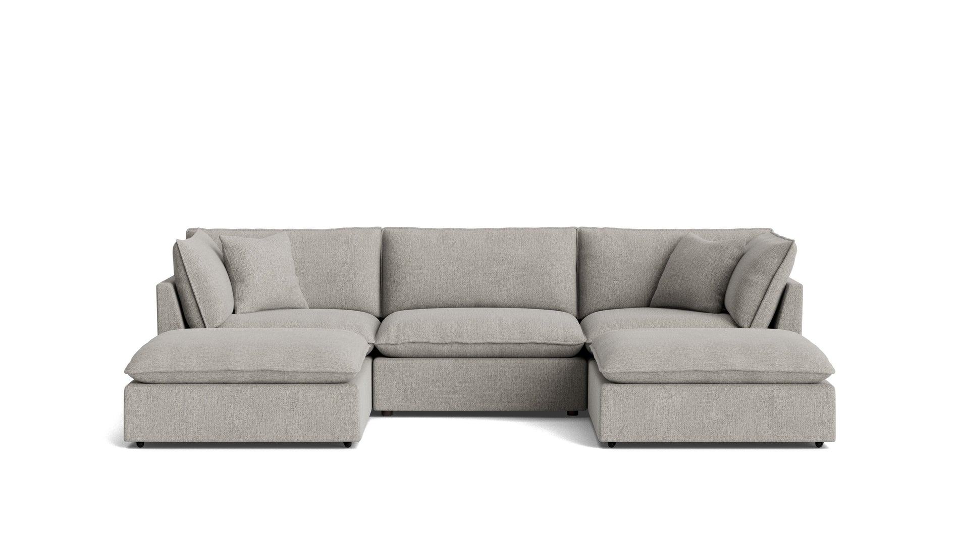 Chill Time 5-Piece Modular U-Shaped Sectional, Heather_image