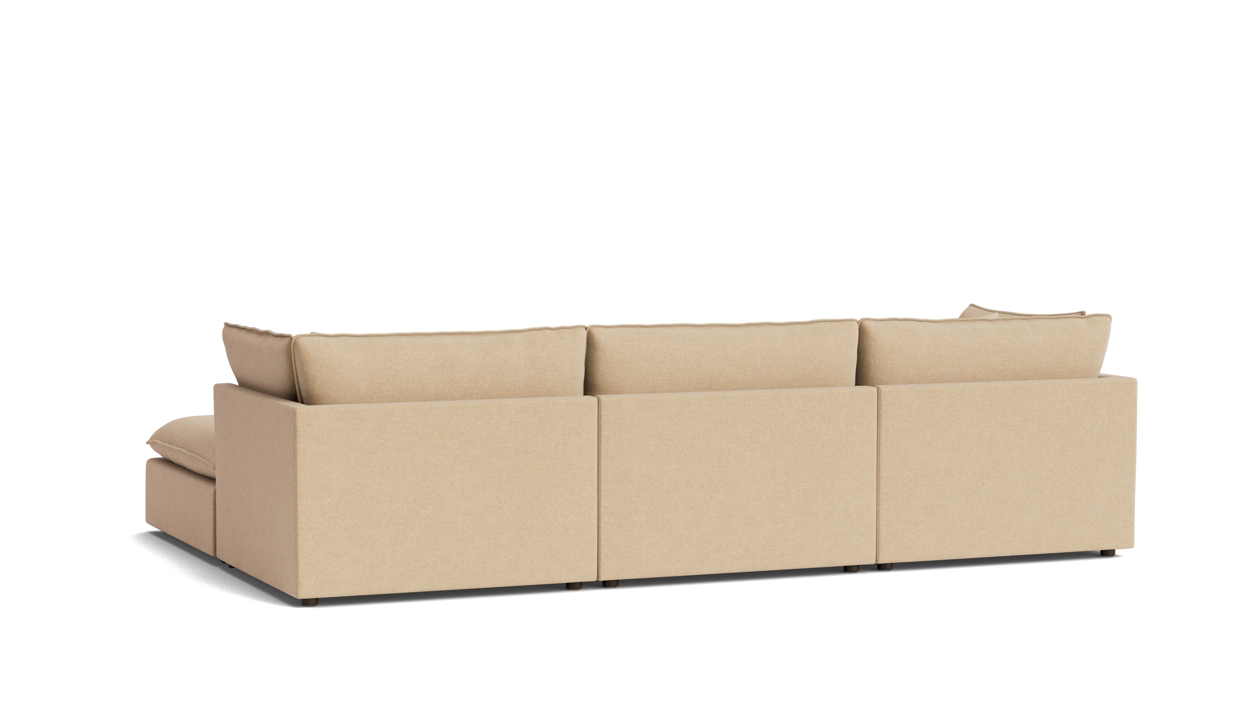 Chill Time 5-Piece Modular U-Shaped Sectional, Hazelnut