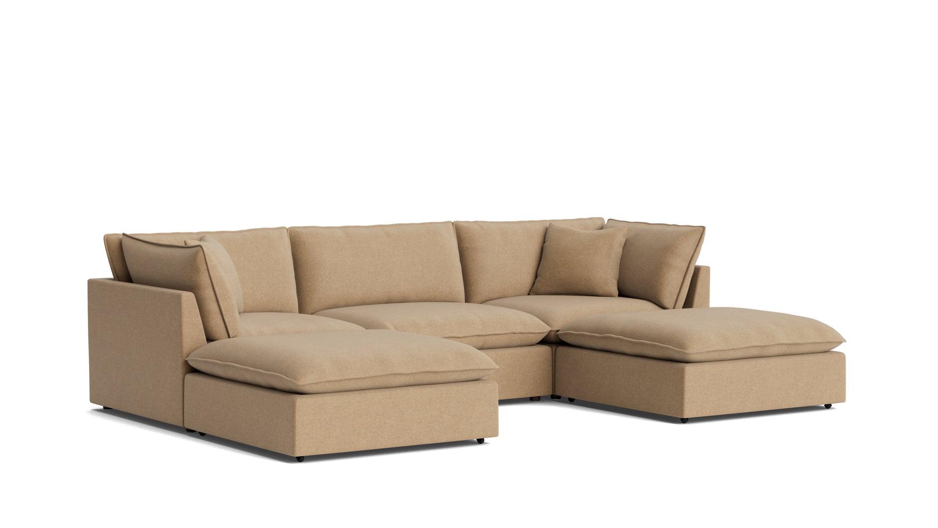 Chill Time 5-Piece Modular U-Shaped Sectional, Hazelnut_image