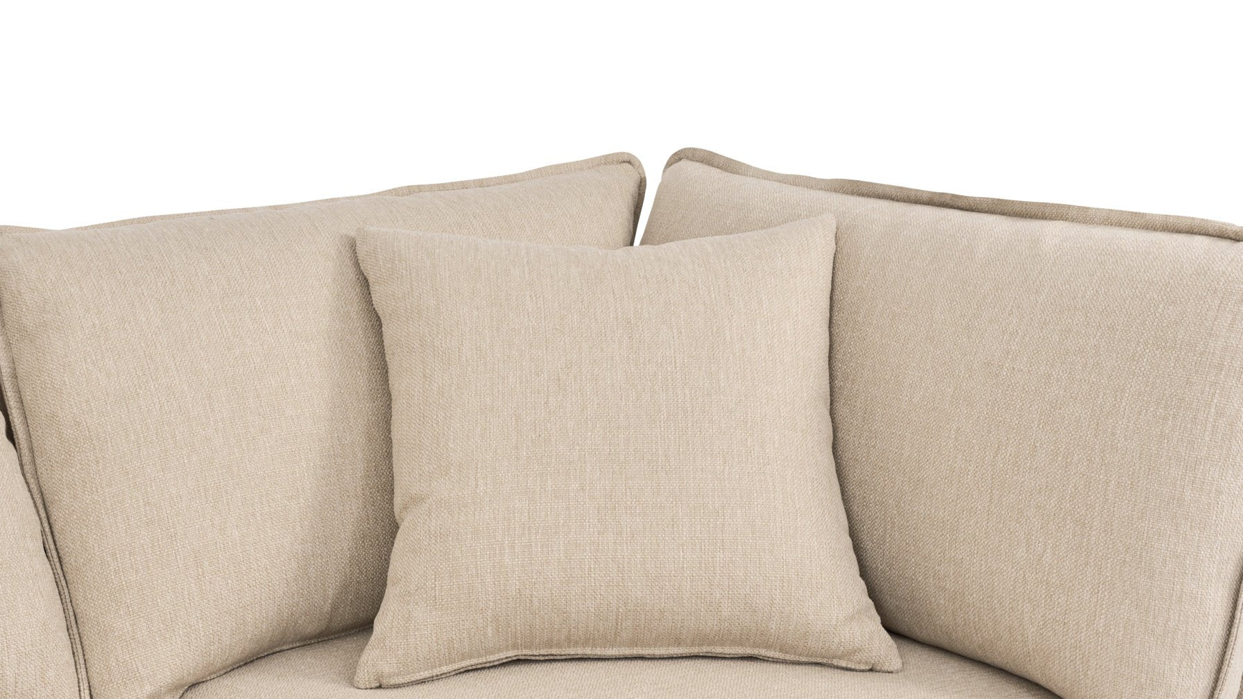Chill Time 6-Piece Modular U-Shaped Sectional, Biscuit - Image 3