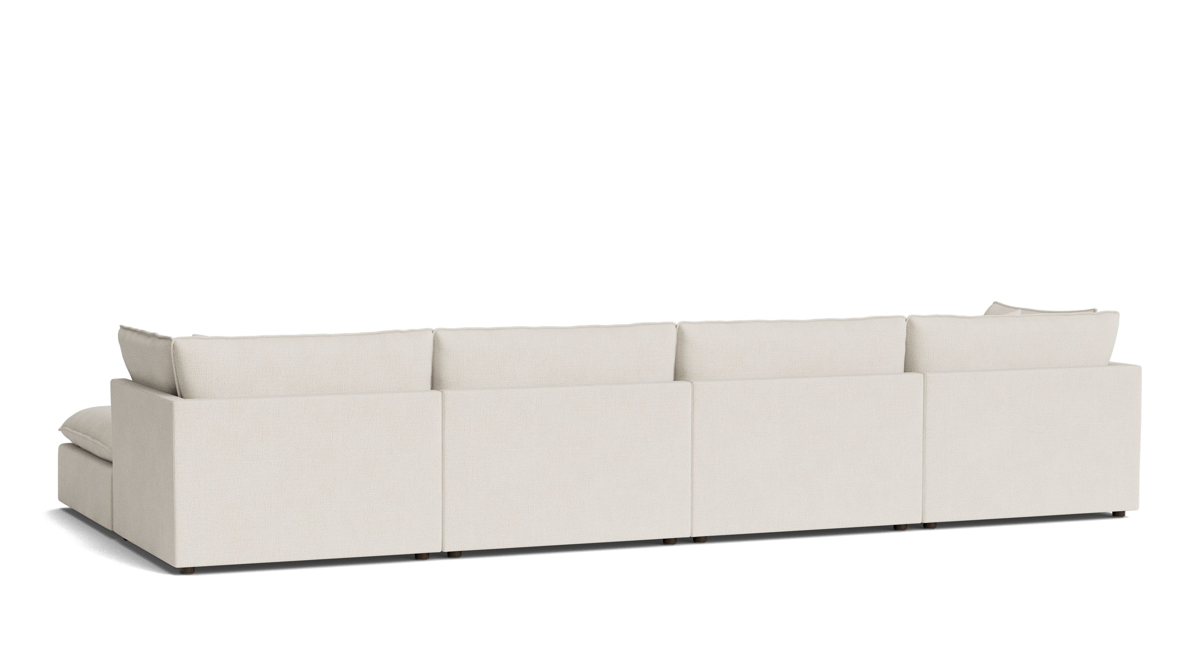 Chill Time 6-Piece Modular U-Shaped Sectional, Birch