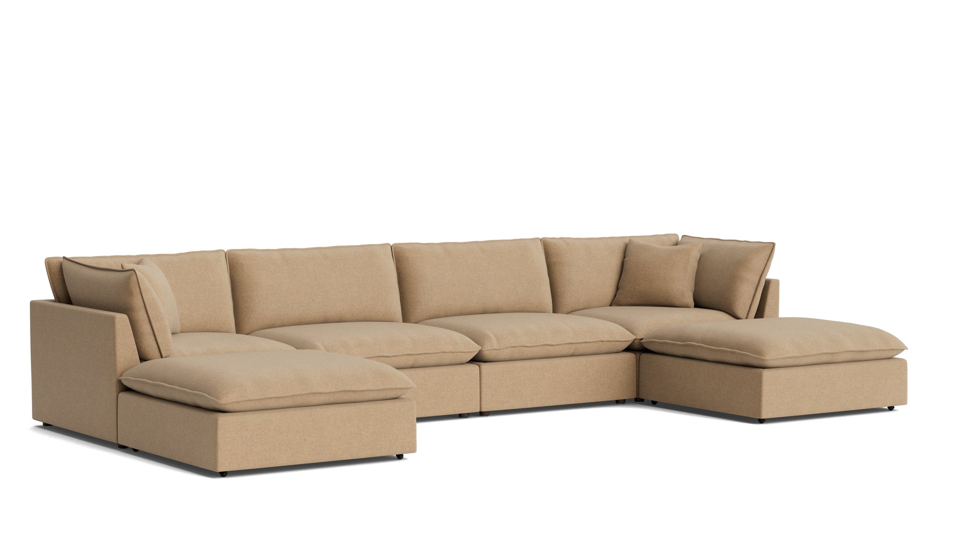Chill Time 6-Piece Modular U-Shaped Sectional, Hazelnut_image