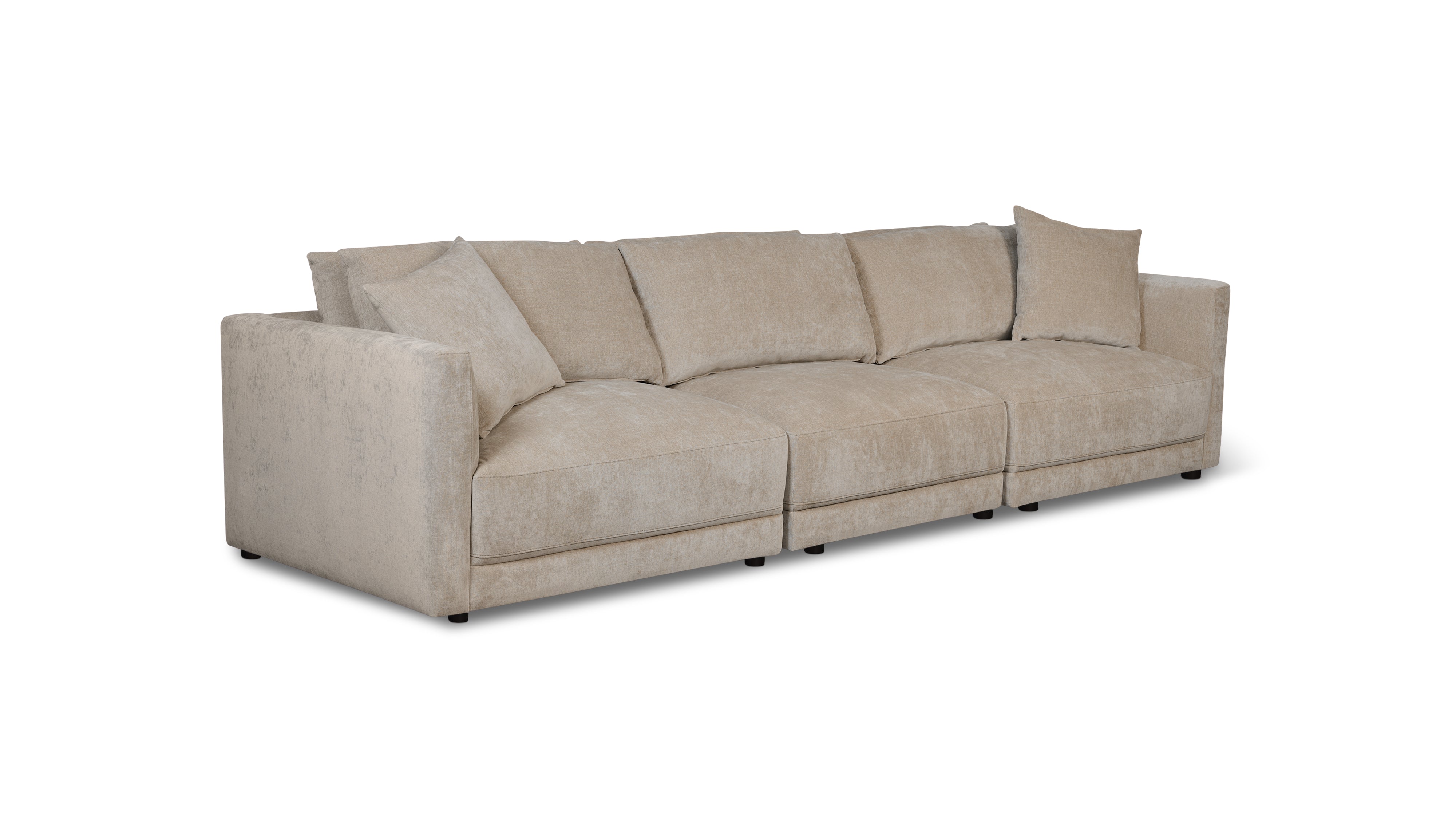 Soft Spot 3-Piece Modular Sofa, Cashew - Image 8