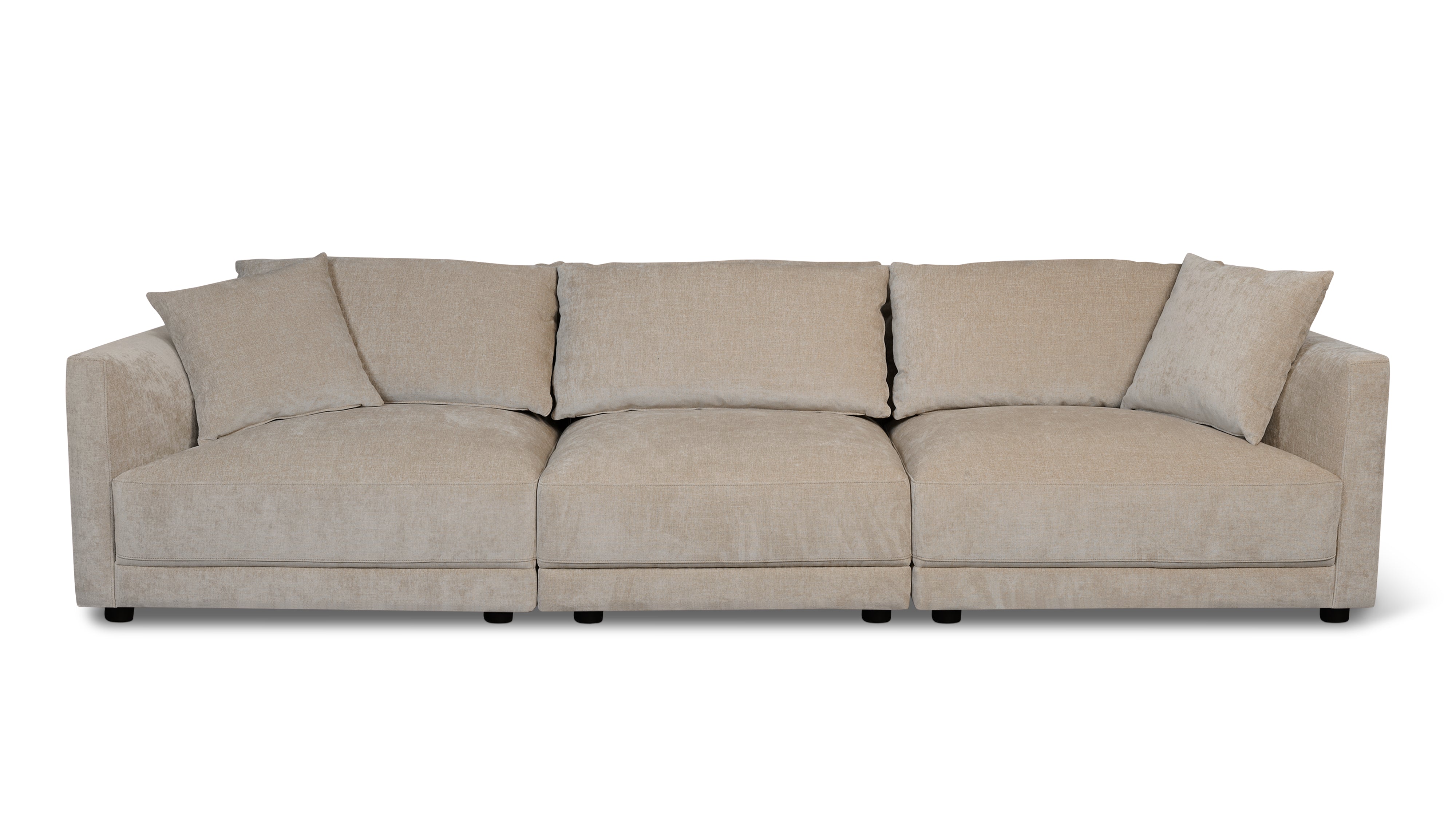 Soft Spot 3-Piece Modular Sofa, Cashew - Image 1
