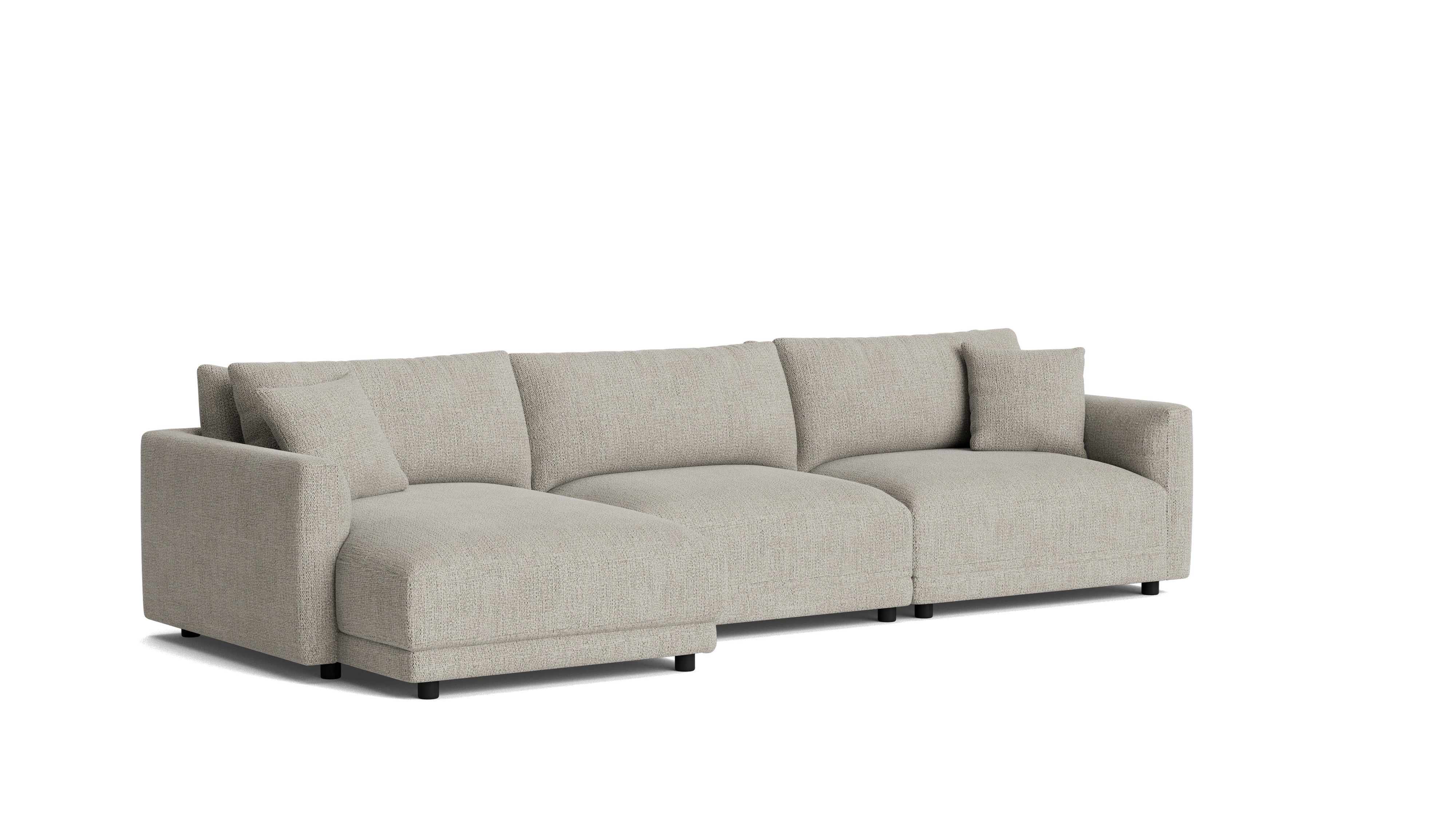 Soft Spot 3-Piece Modular Sectional Left, Oatmeal