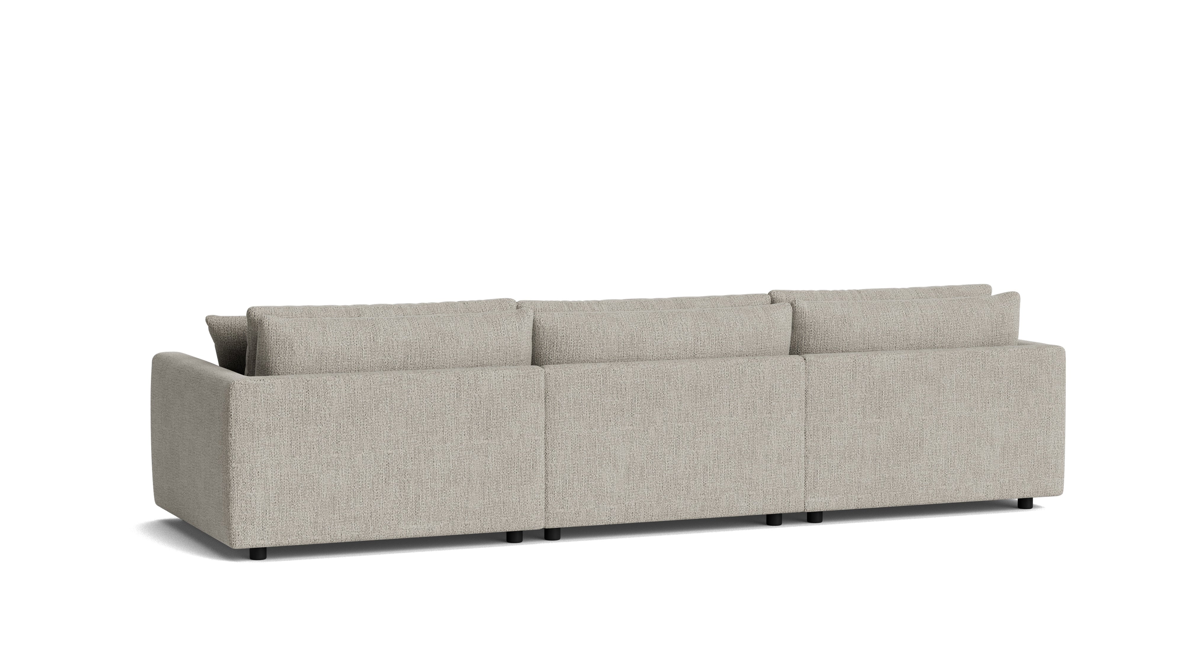 Soft Spot 3-Piece Modular Sectional Left, Oatmeal