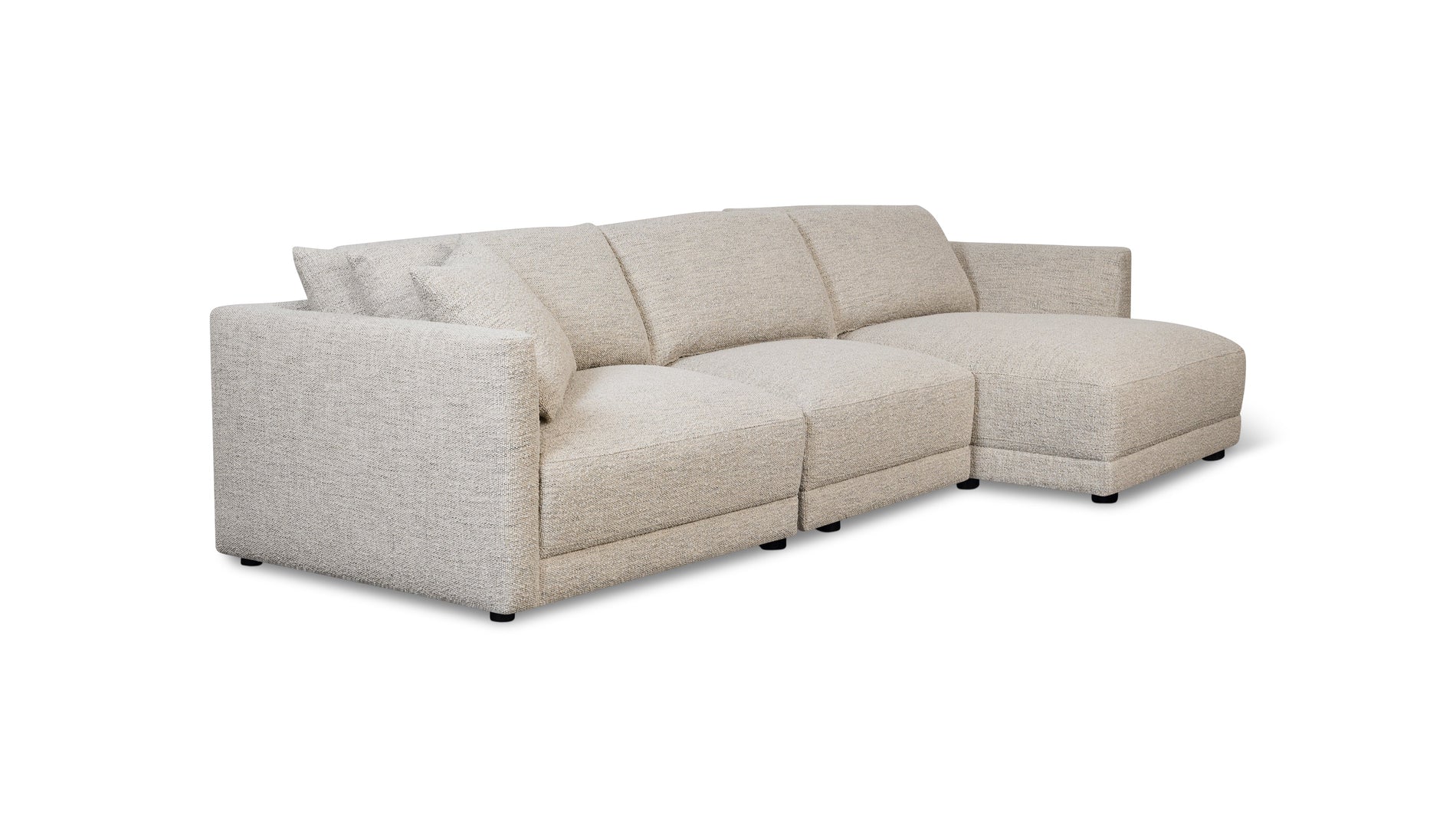 Soft Spot 3-Piece Modular Sectional Right, Oatmeal_image