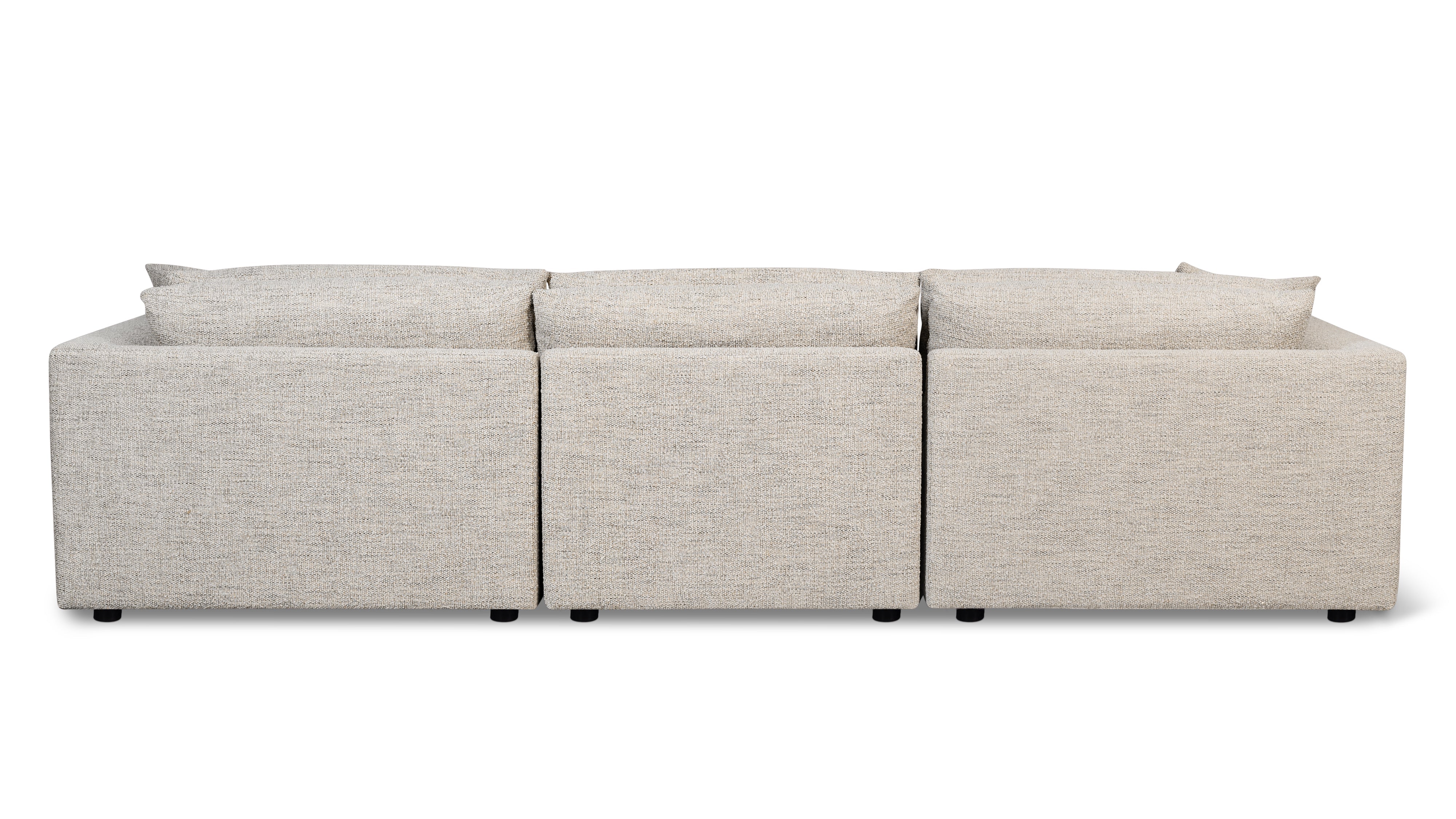 Soft Spot 3-Piece Modular Sectional Right, Oatmeal - Image 7