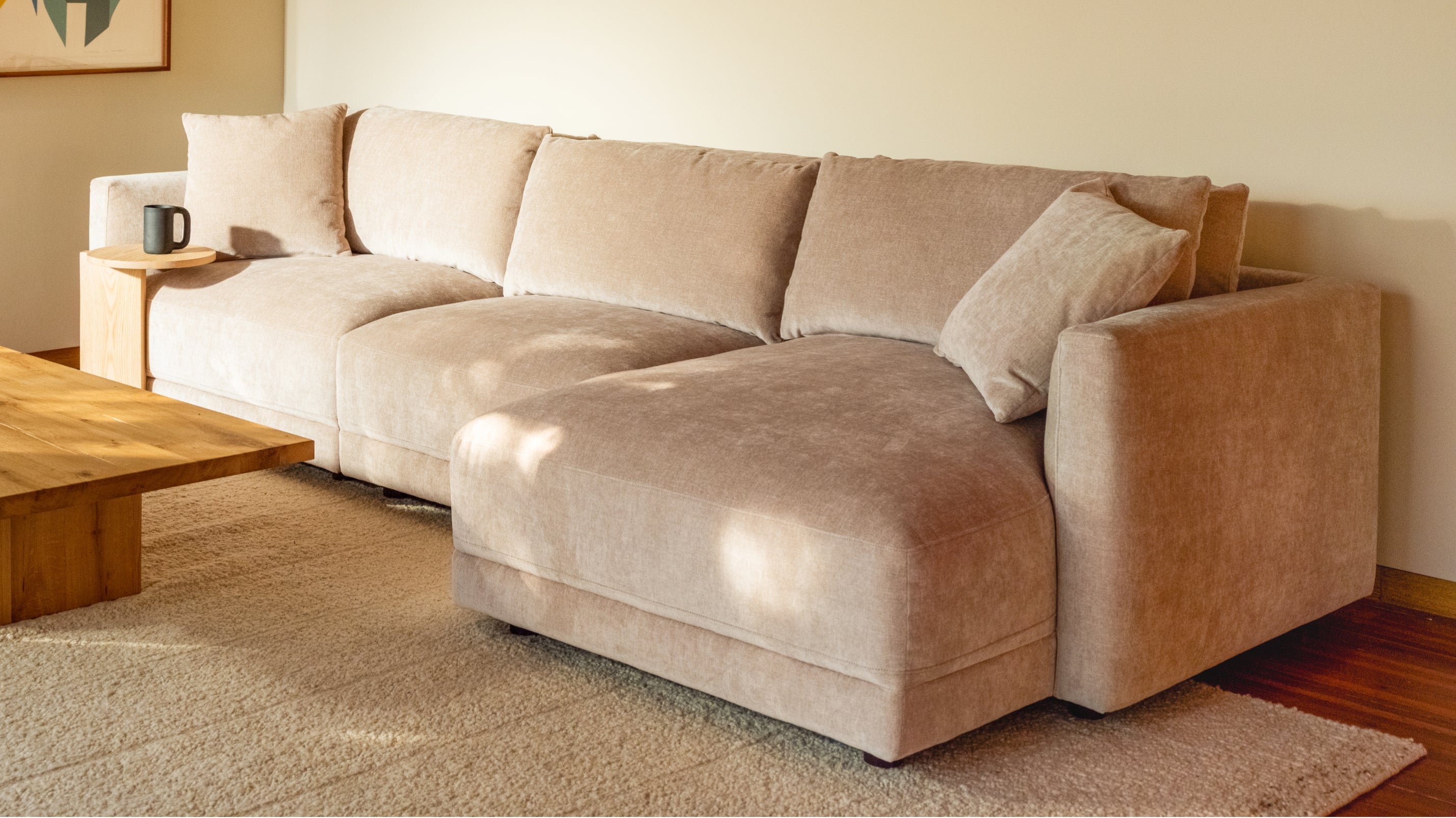 Soft Spot 3-Piece Modular Sectional Right, Cashew - Image 8