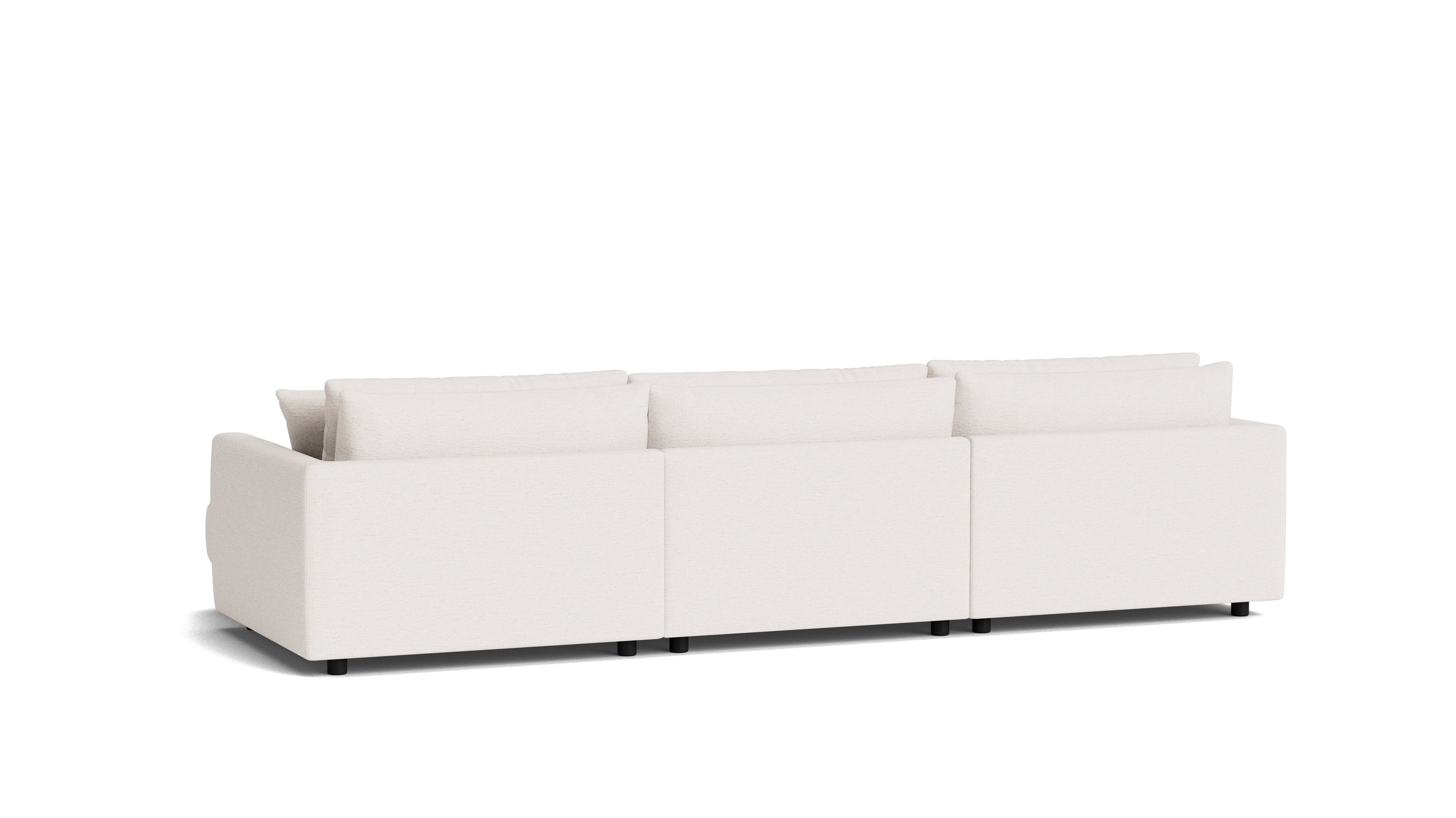 Soft Spot 3-Piece Modular Sectional Right, Nomad Snow