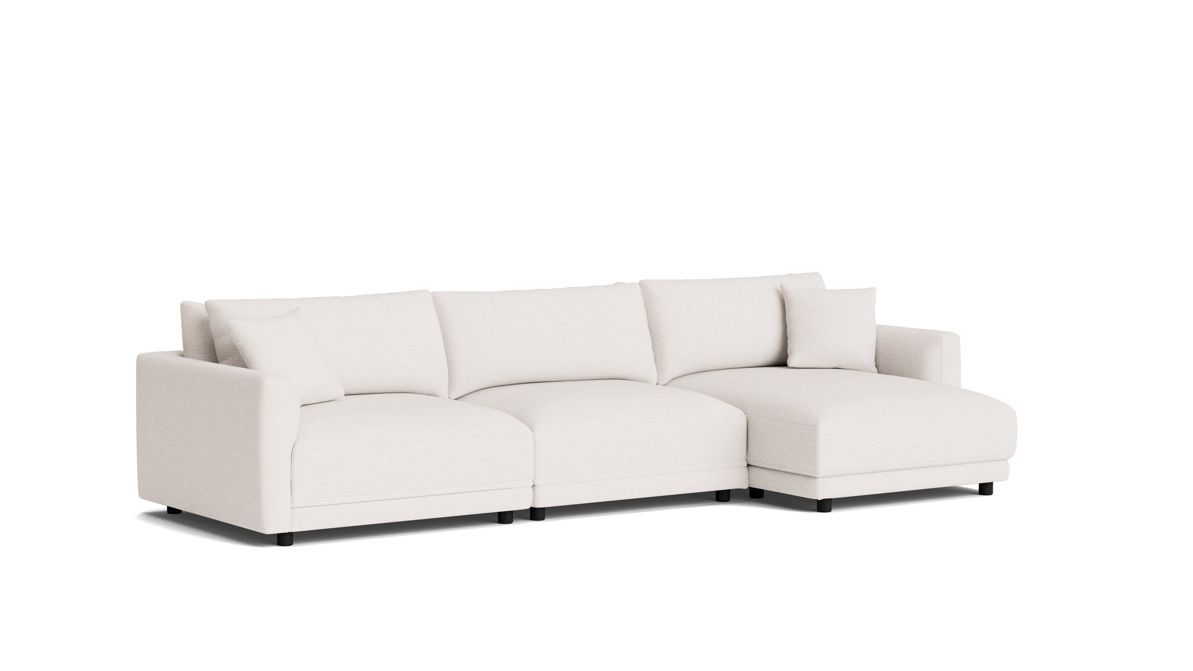 Soft Spot 3-Piece Modular Sectional Right, Nomad Snow