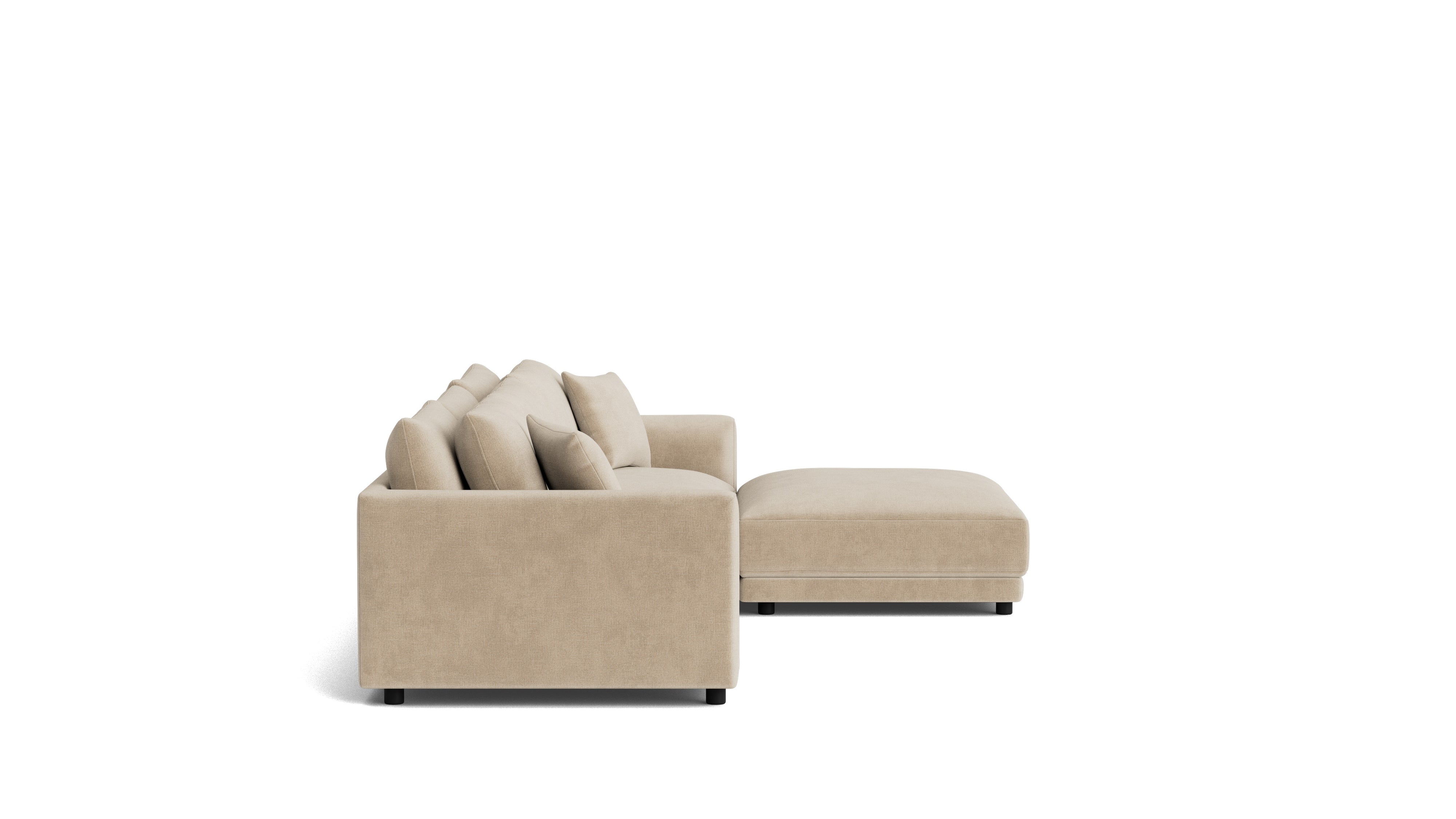Soft Spot 4-Piece Modular Sectional, Cashew