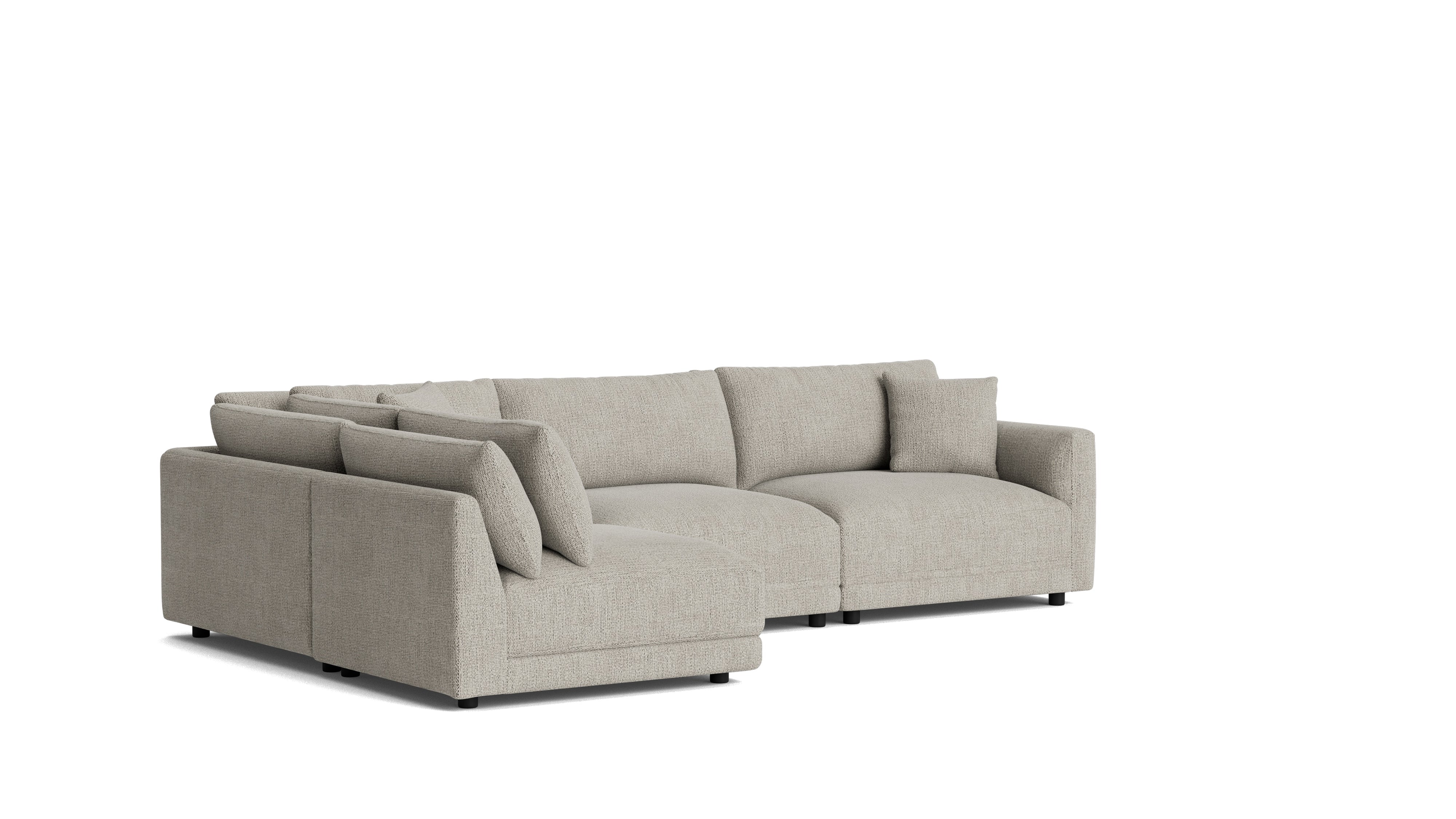 Soft Spot 4-Piece Modular Sectional Left, Oatmeal
