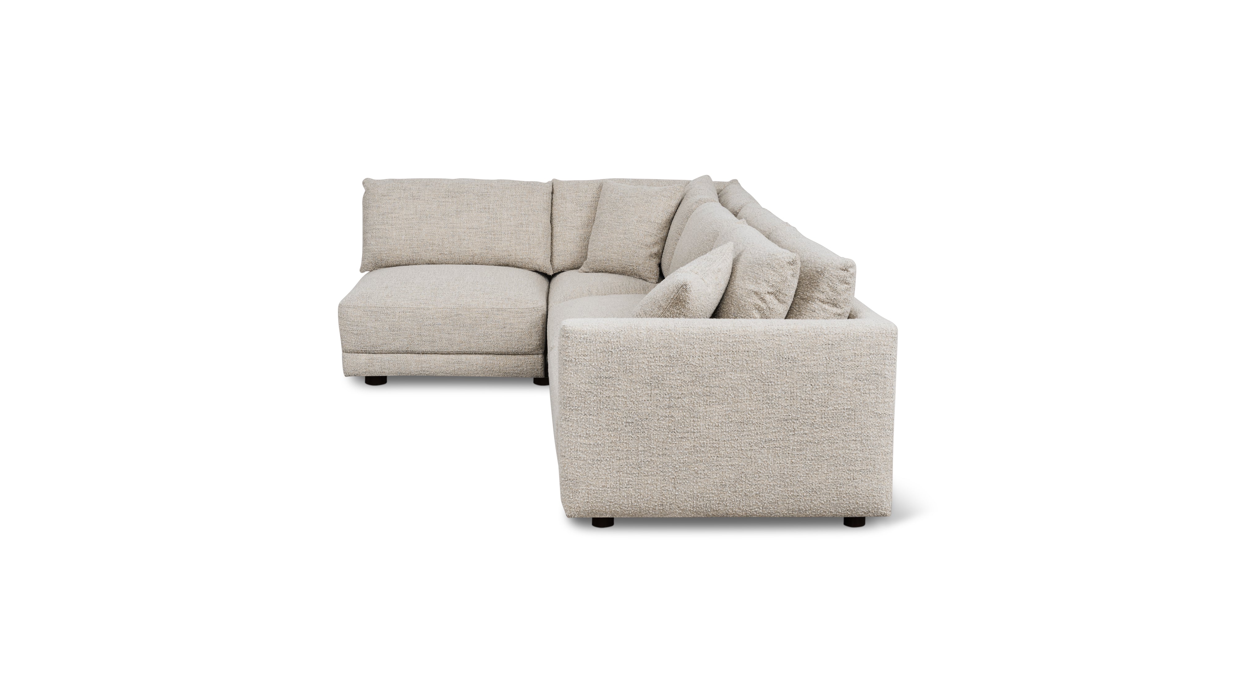 Soft Spot 4-Piece Modular Sectional Left, Oatmeal - Image 7