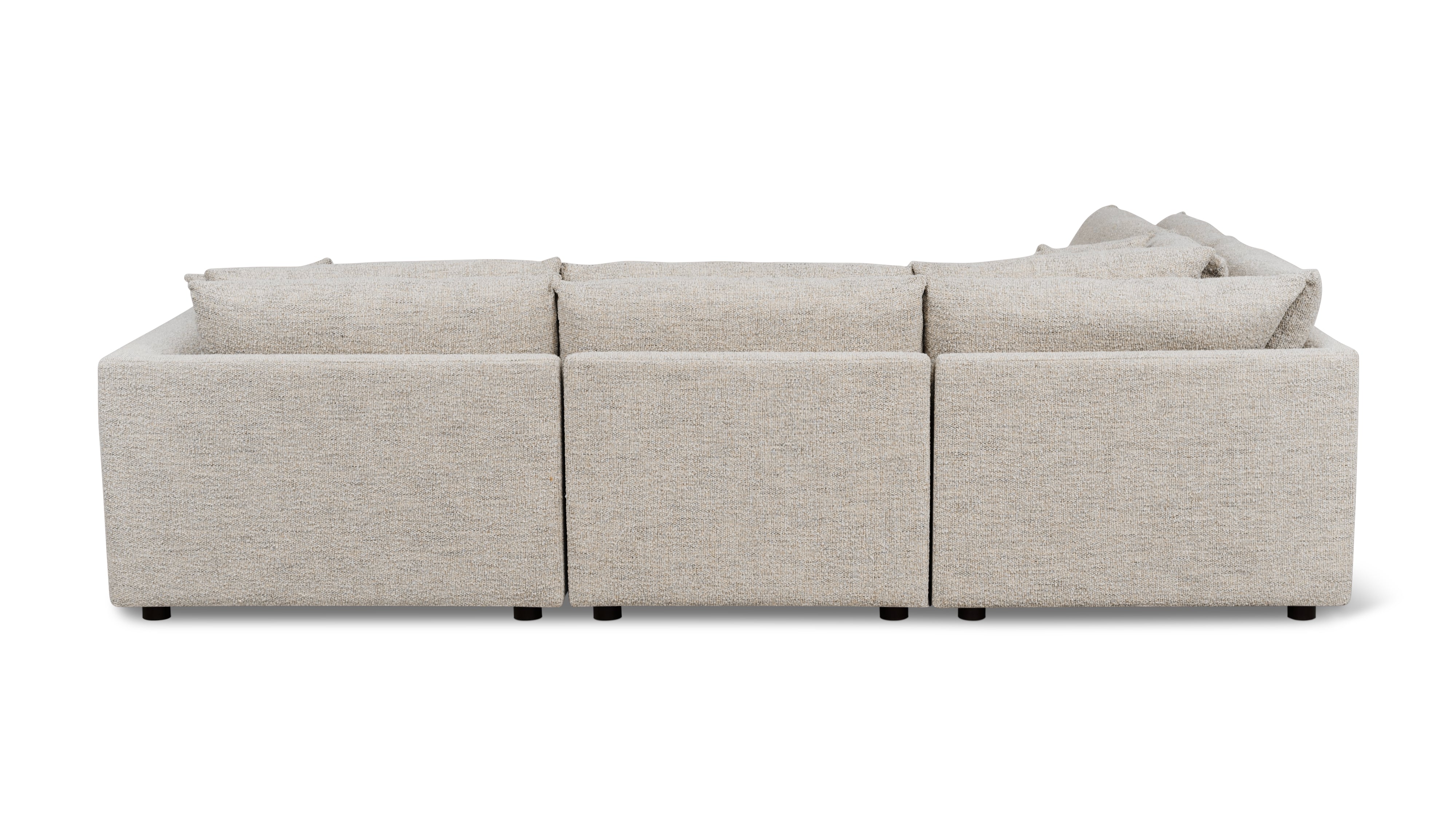 Soft Spot 4-Piece Modular Sectional Left, Oatmeal - Image 7
