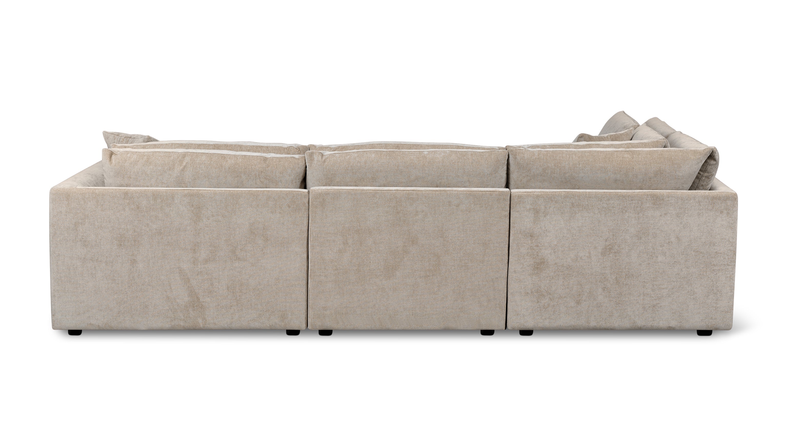 Soft Spot 4-Piece Modular Sectional Left, Cashew - Image 8