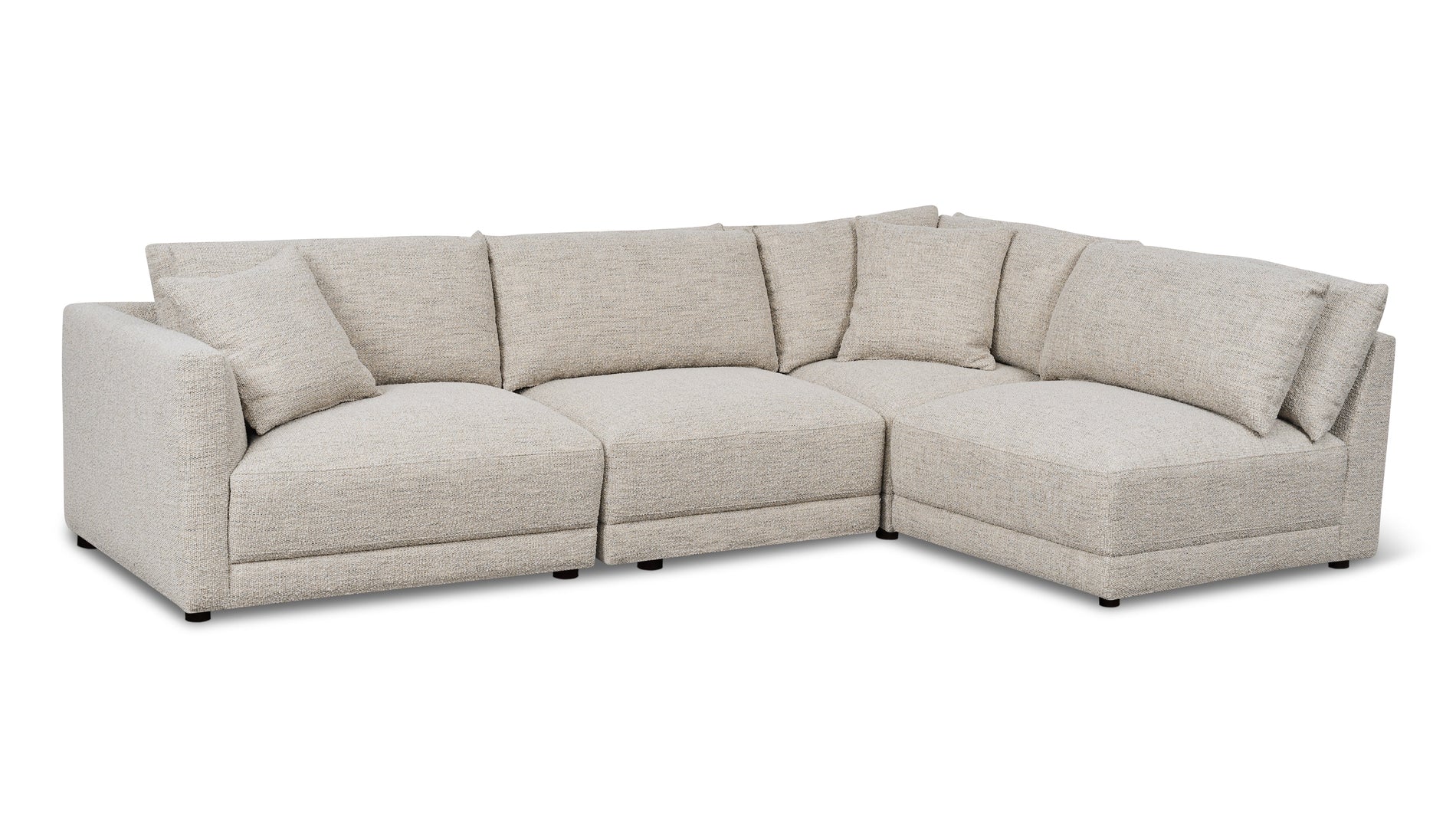 Soft Spot 4-Piece Modular Sectional Right, Oatmeal_image