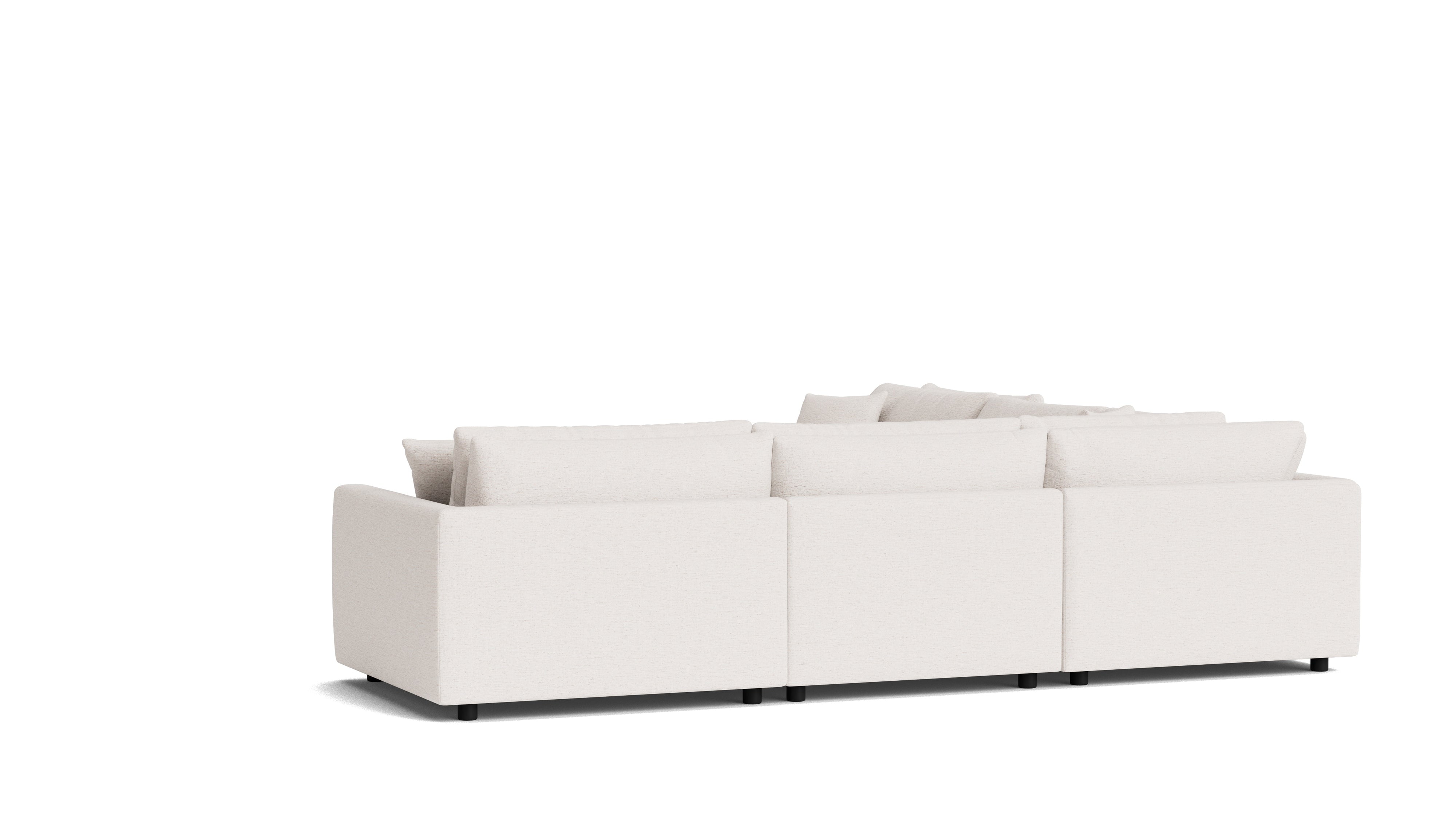 Soft Spot 5-Piece Modular Sectional Closed, Nomad Snow