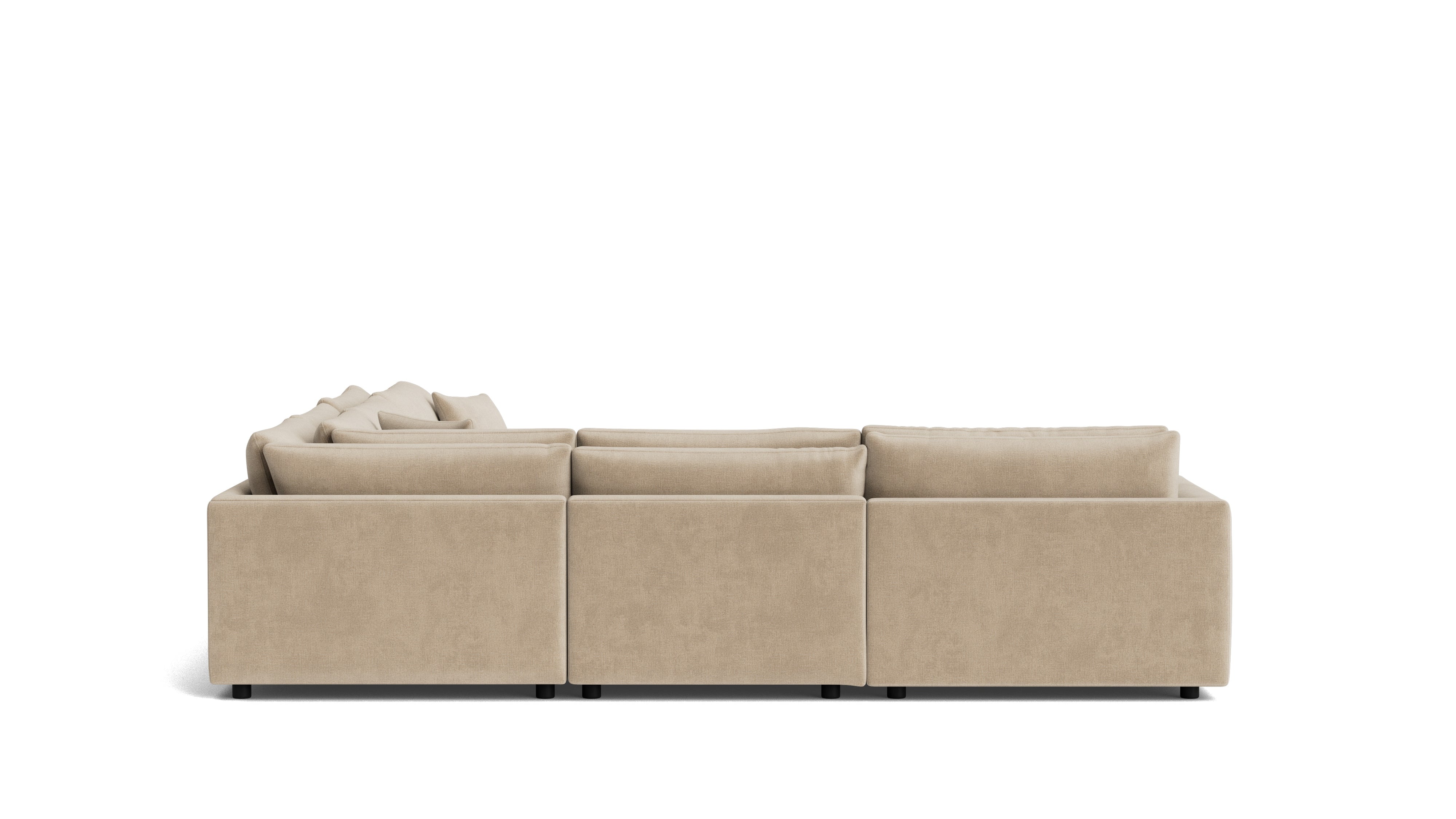 Soft Spot 5-Piece Modular Sectional Closed, Cashew