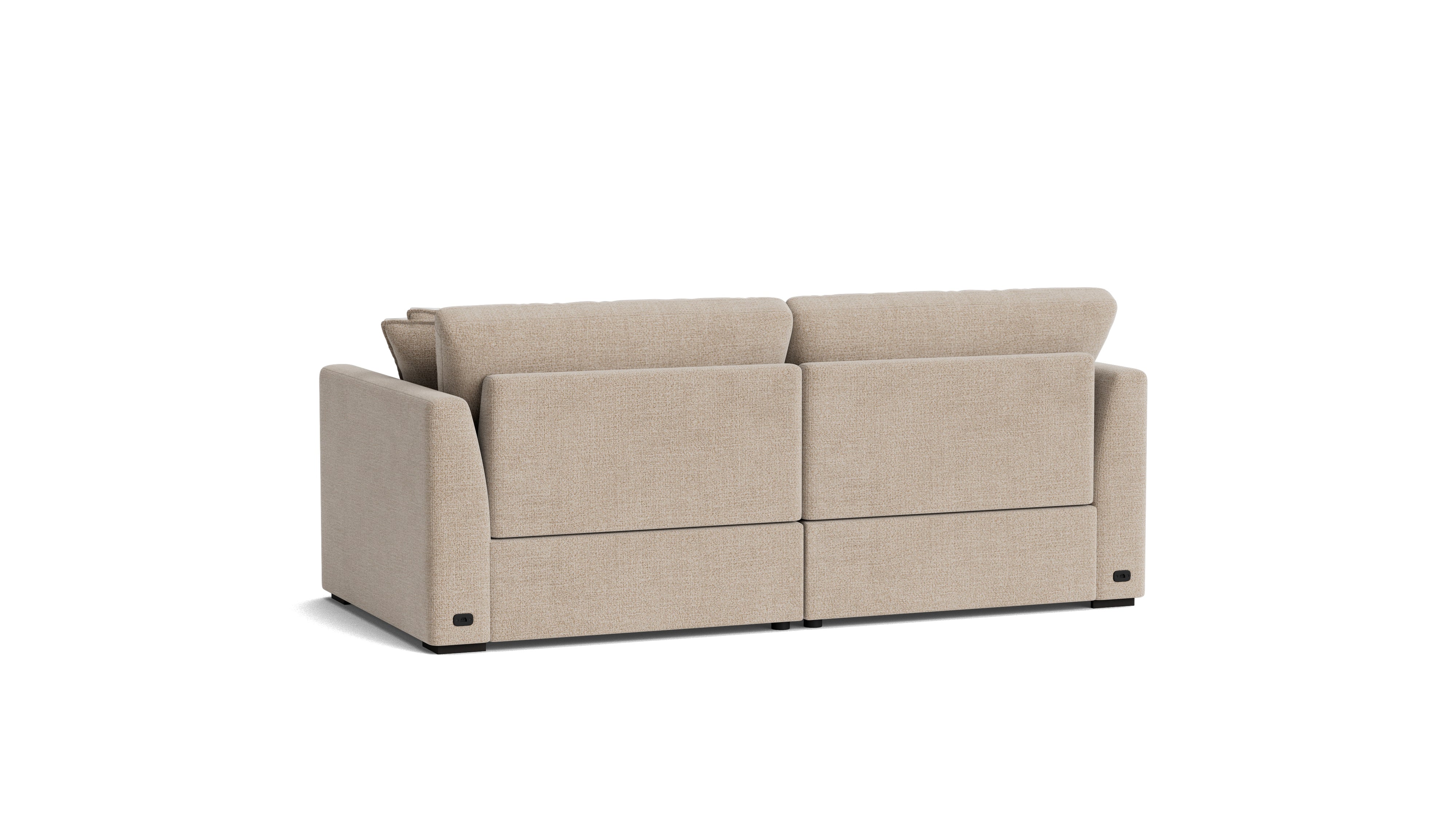 Lift Off Power Recliner 2-Piece Modular Sofa, Champagne