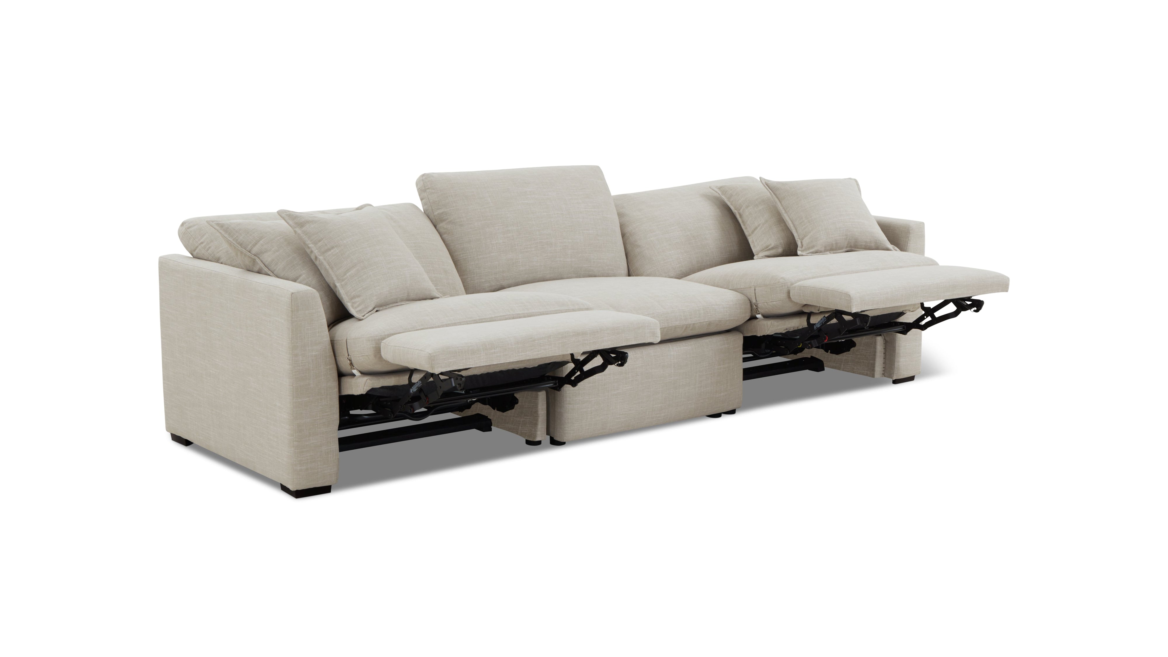 Lift Off Power Recliner 3-Piece Modular Sofa, Light Pebble - Image 13