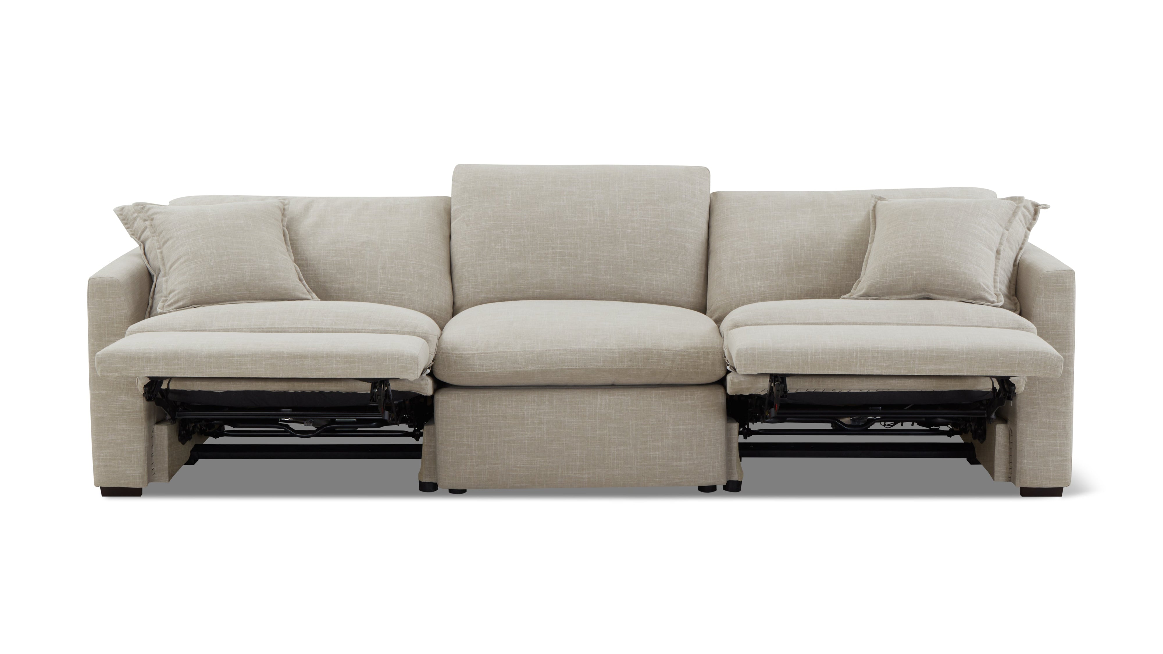Lift Off Power Recliner 3-Piece Modular Sofa, Light Pebble - Image 11