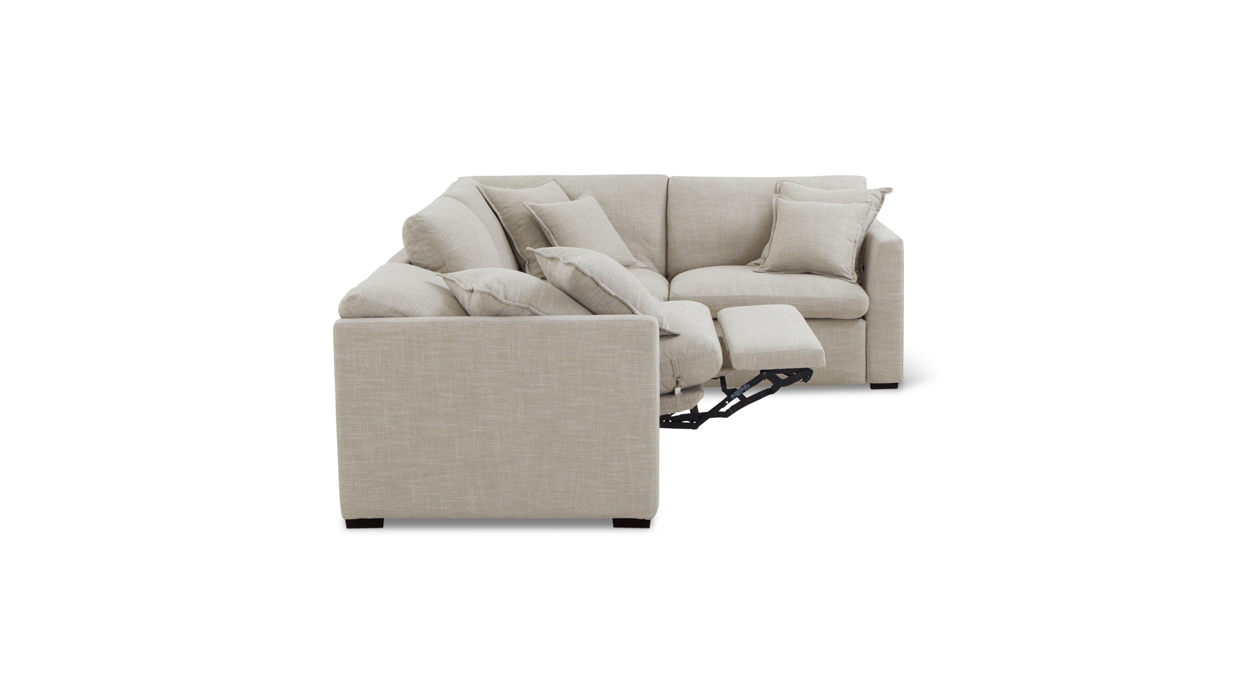 Lift Off Power Recliner 4-Piece Modular Sectional, Light Pebble - Image 10