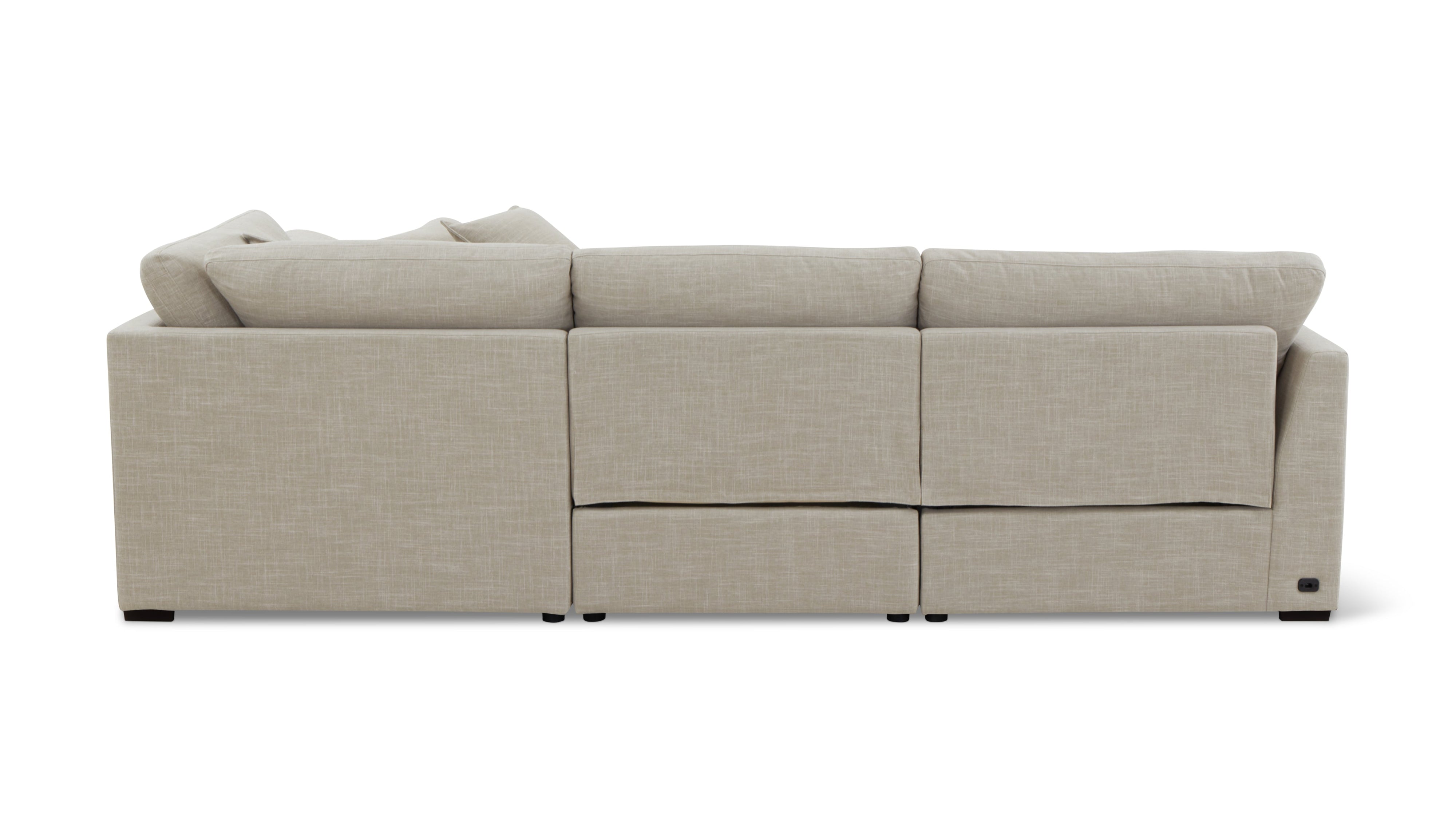 Lift Off Power Recliner 4-Piece Modular Sectional, Light Pebble - Image 11