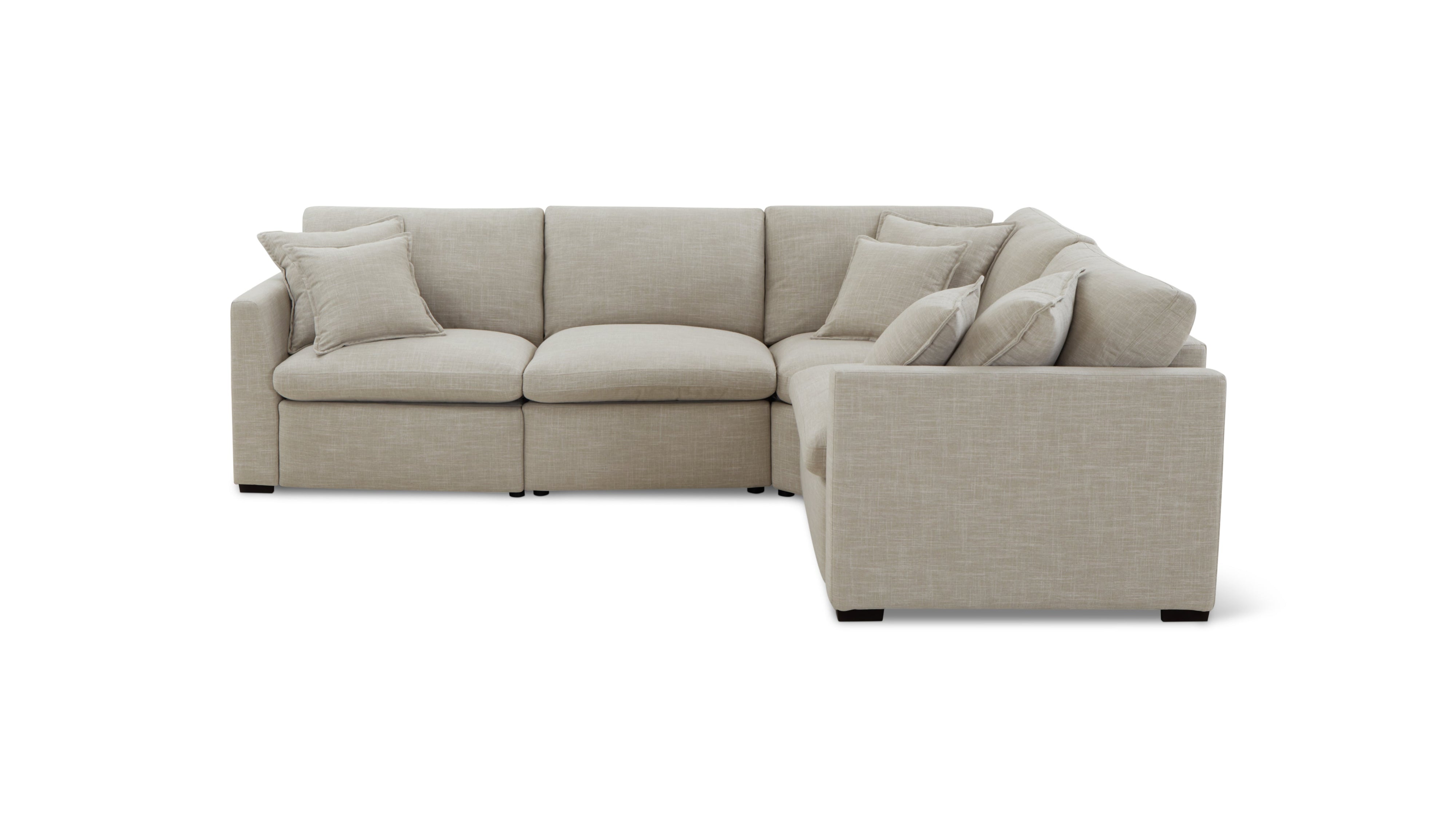 Lift Off Power Recliner 4-Piece Modular Sectional, Light Pebble - Image 1