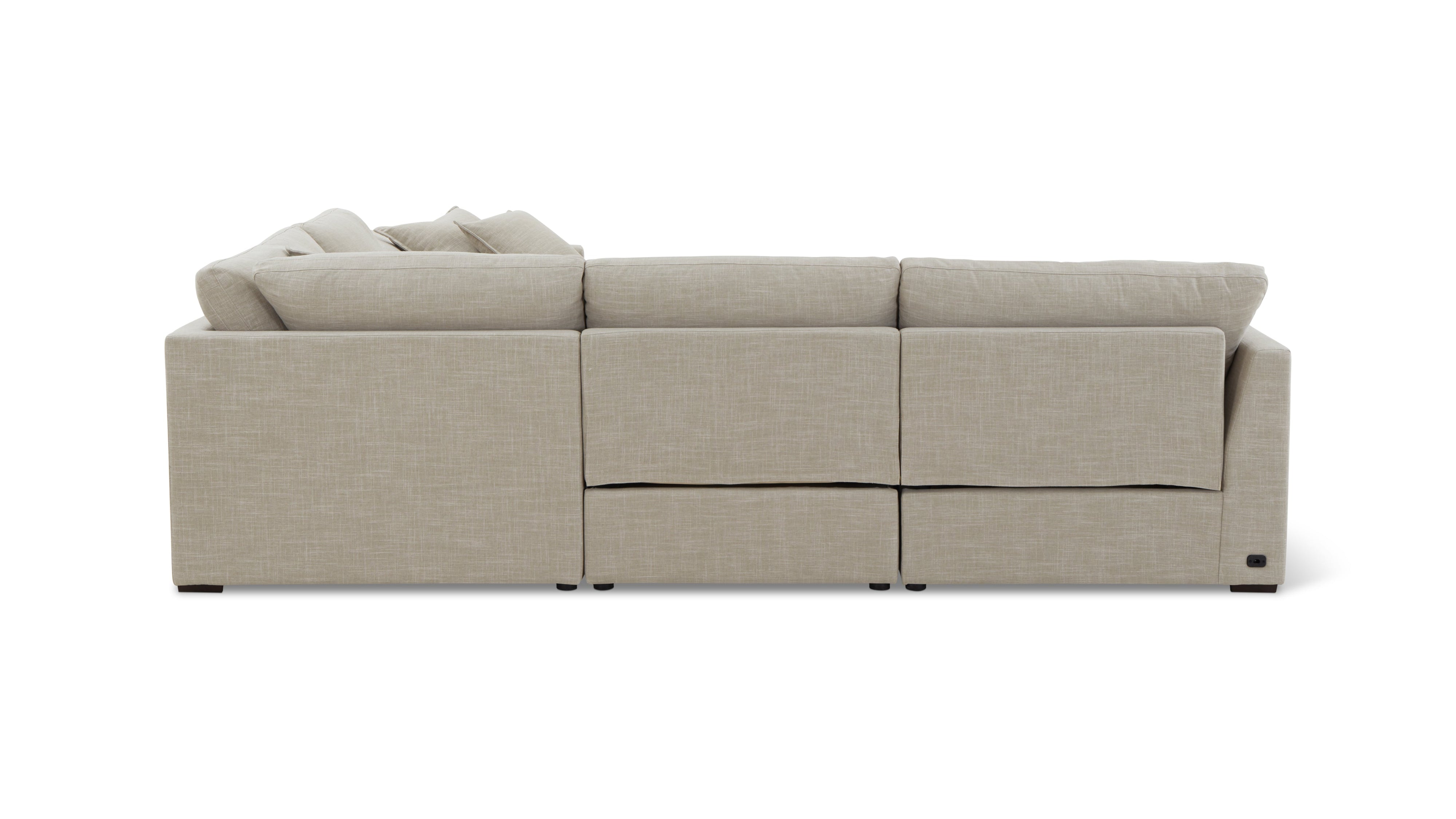 Lift Off Power Recliner 5-Piece Modular Sectional, Light Pebble - Image 9