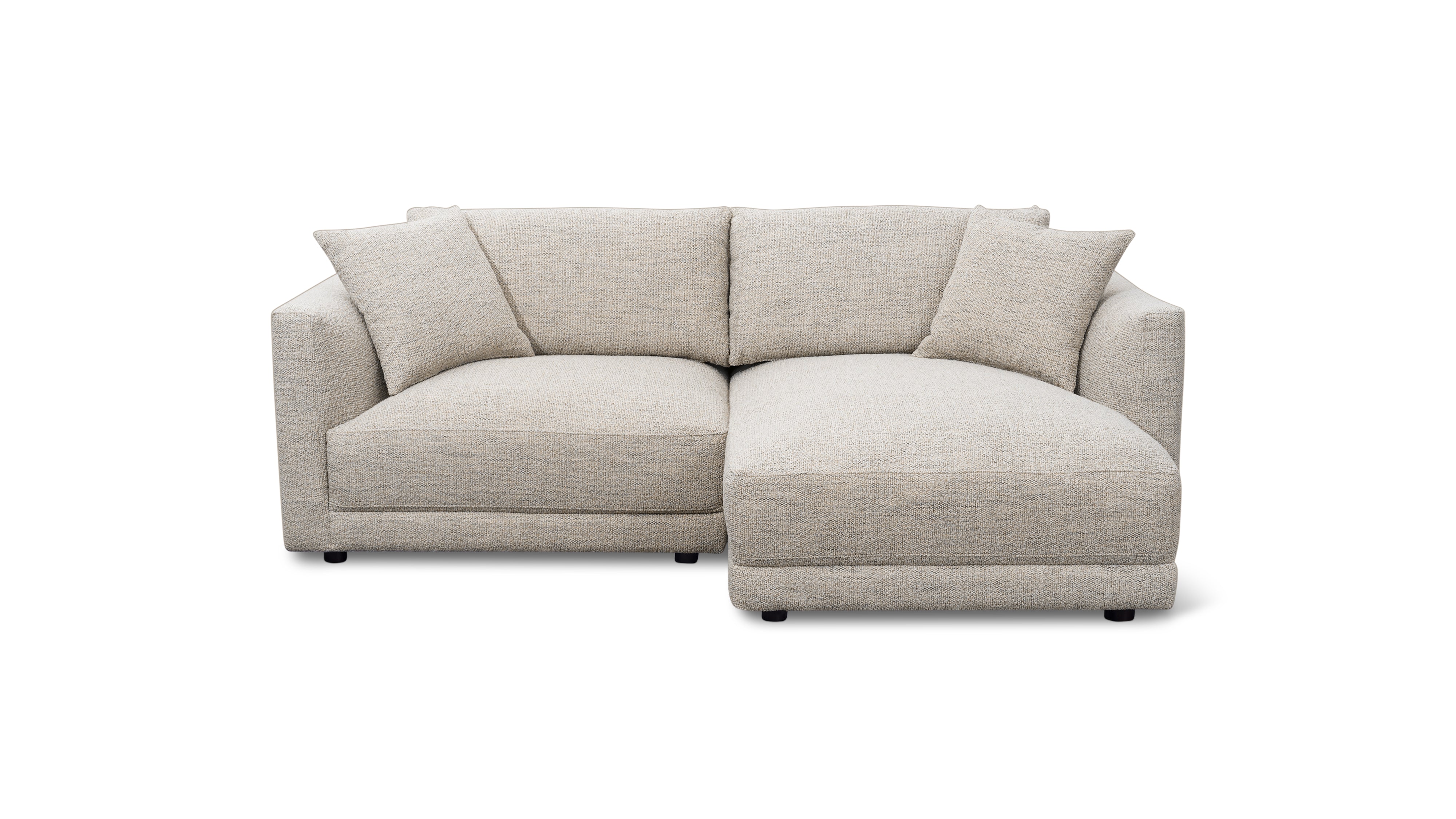 Soft Spot 2-Piece Modular Sectional Right, Oatmeal - Image 1