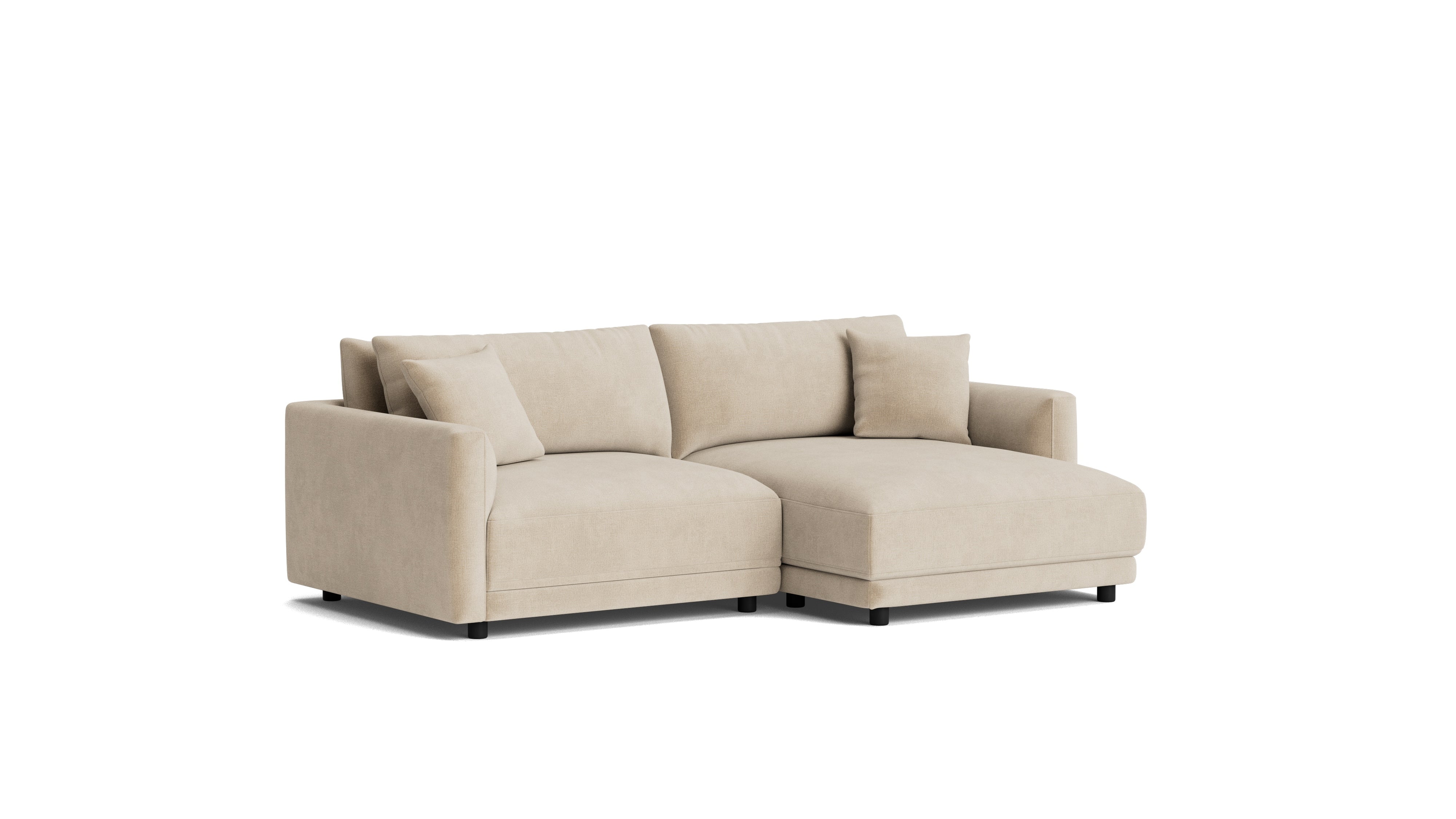 Soft Spot 2-Piece Modular Sectional Right, Cashew