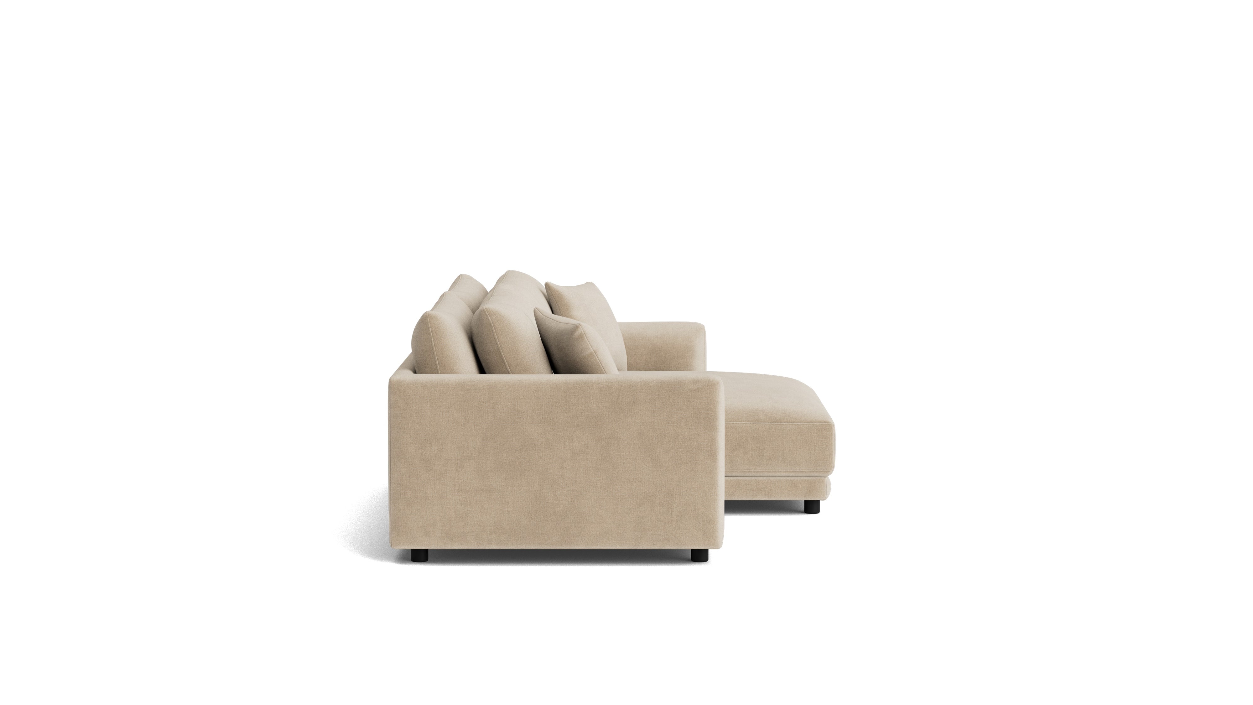 Soft Spot 2-Piece Modular Sectional Right, Cashew