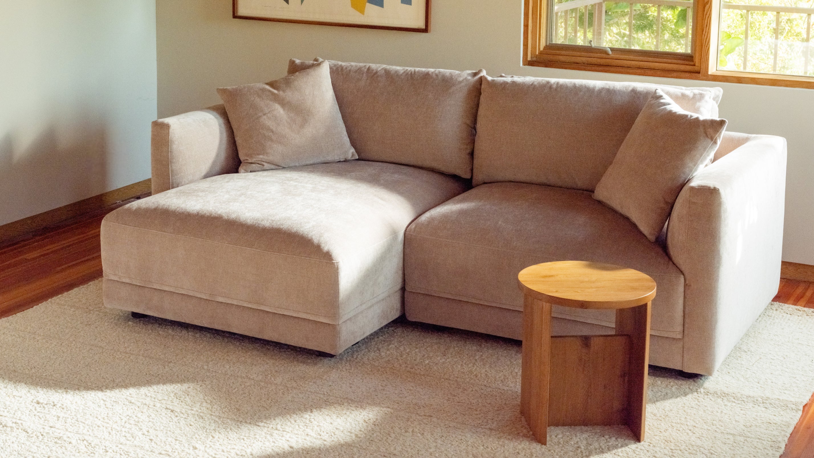Soft Spot 2-Piece Modular Sectional Left, Cashew - Image 6
