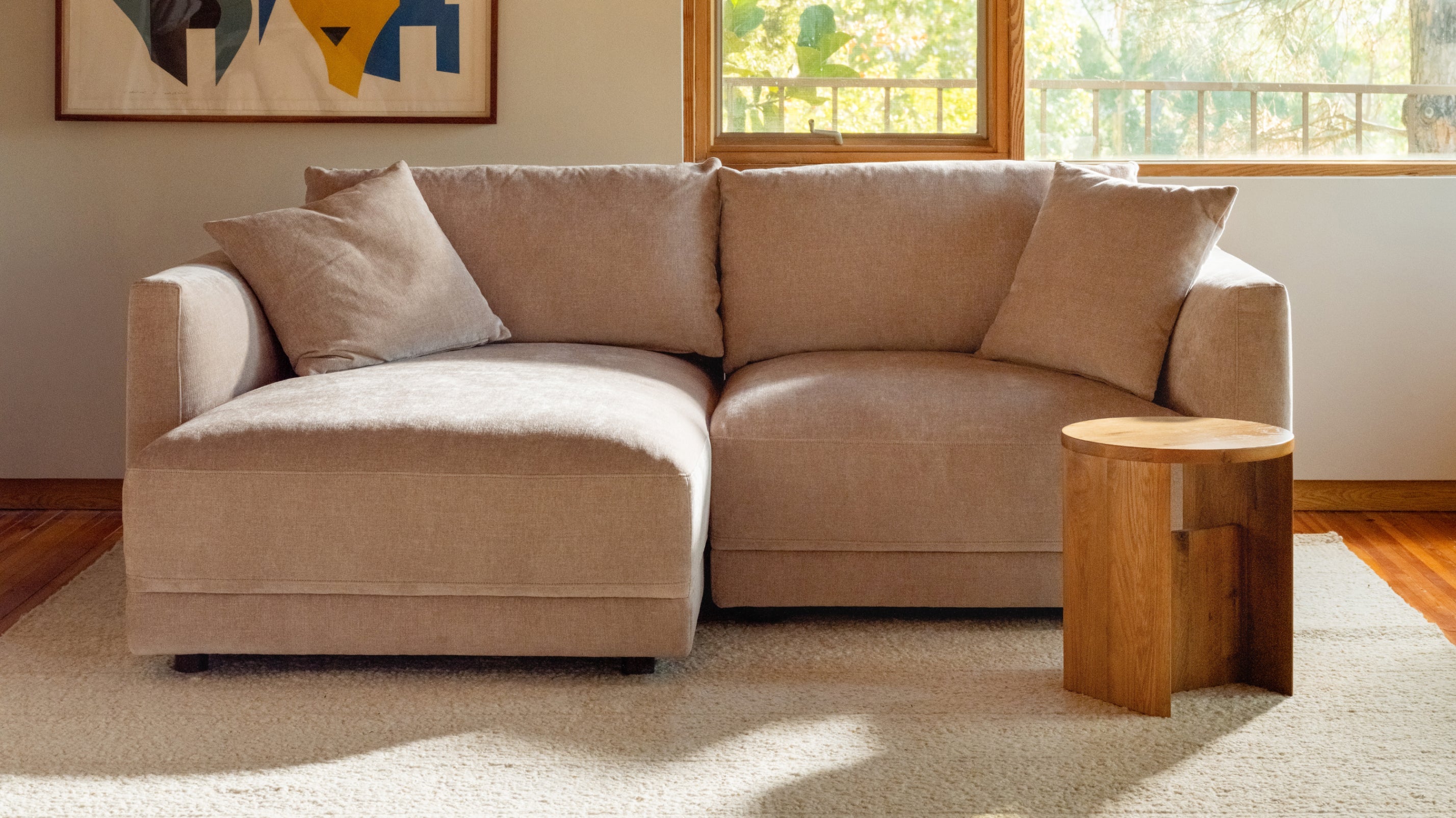 Soft Spot 2-Piece Modular Sectional Left, Cashew - Image 7