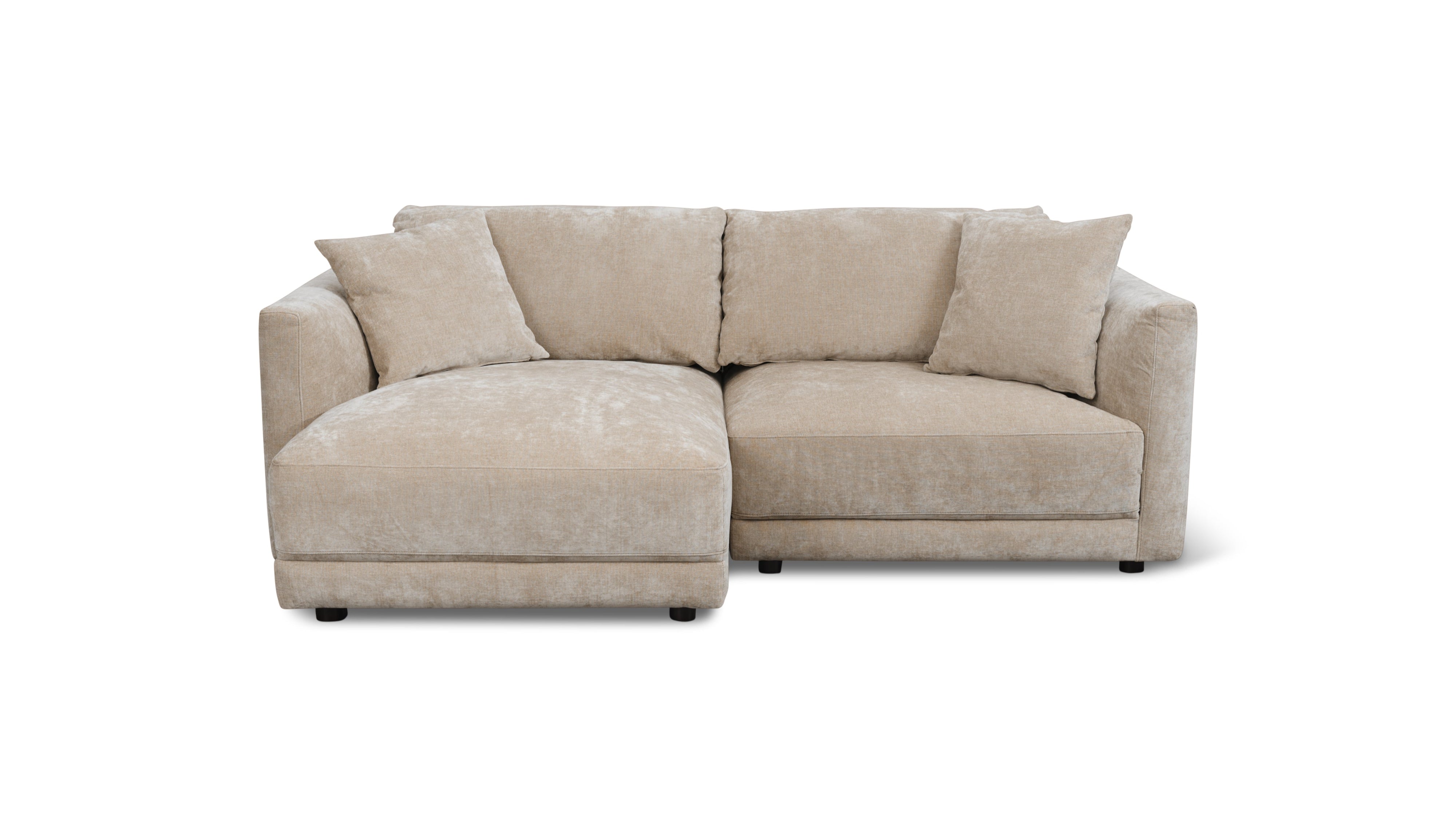 Soft Spot 2-Piece Modular Sectional Left, Cashew - Image 1