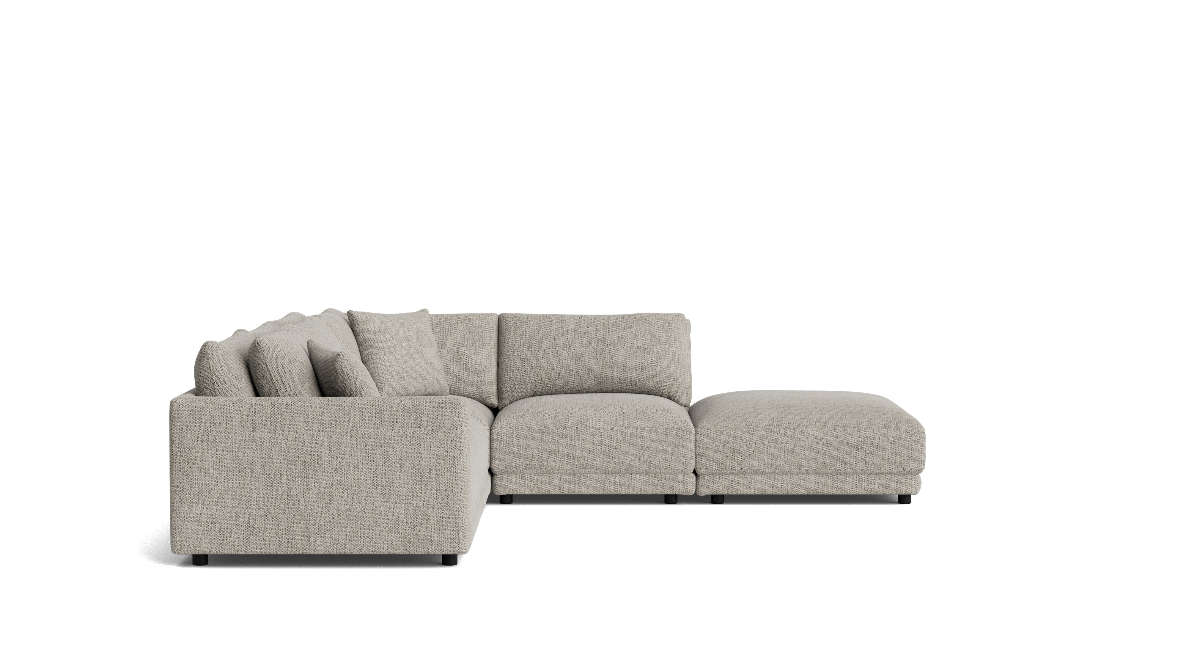 Soft Spot 5-Piece Modular Sectional Right, Oatmeal